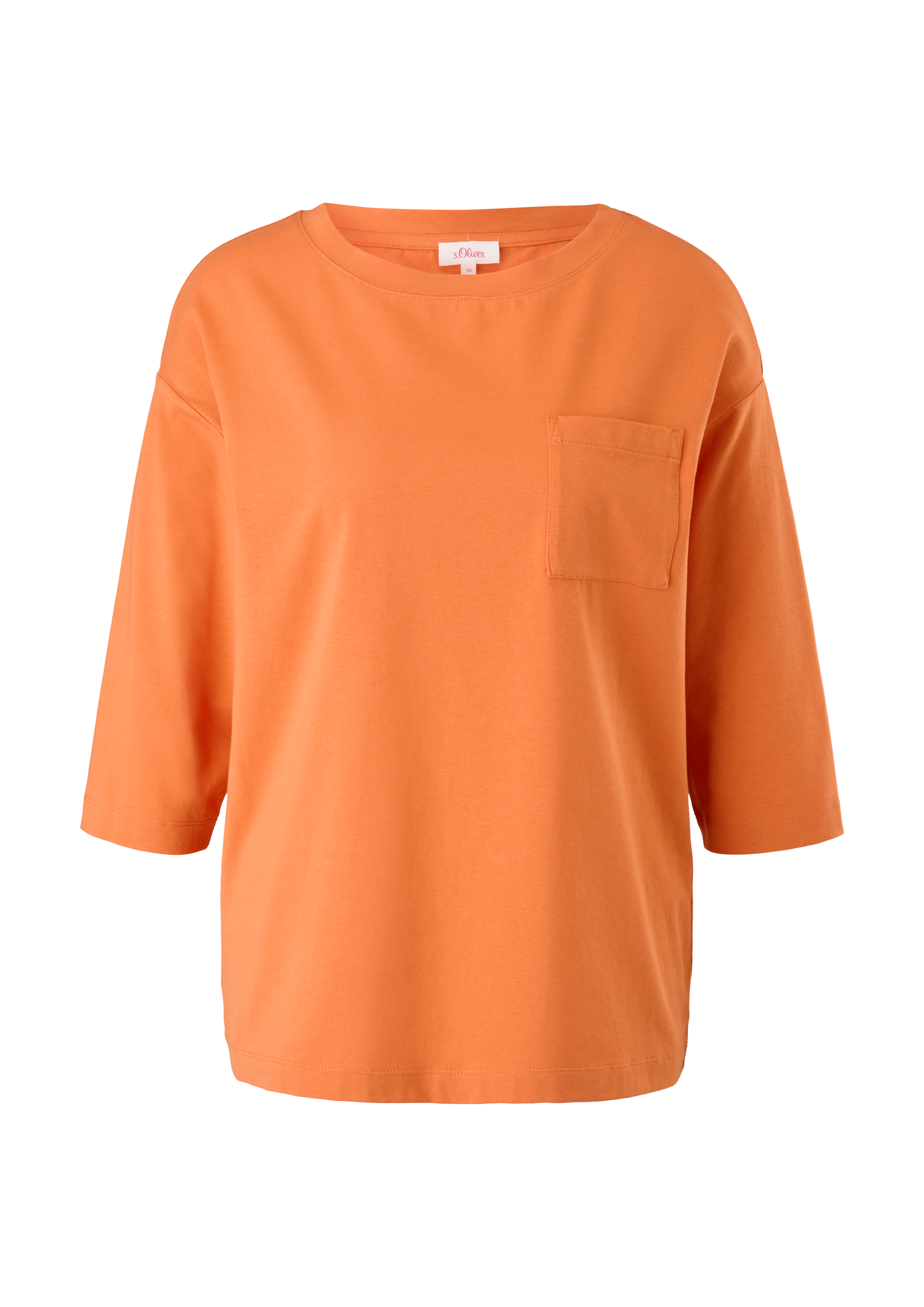 t-shirt-with-a-breast-pocket-orange-s-oliver
