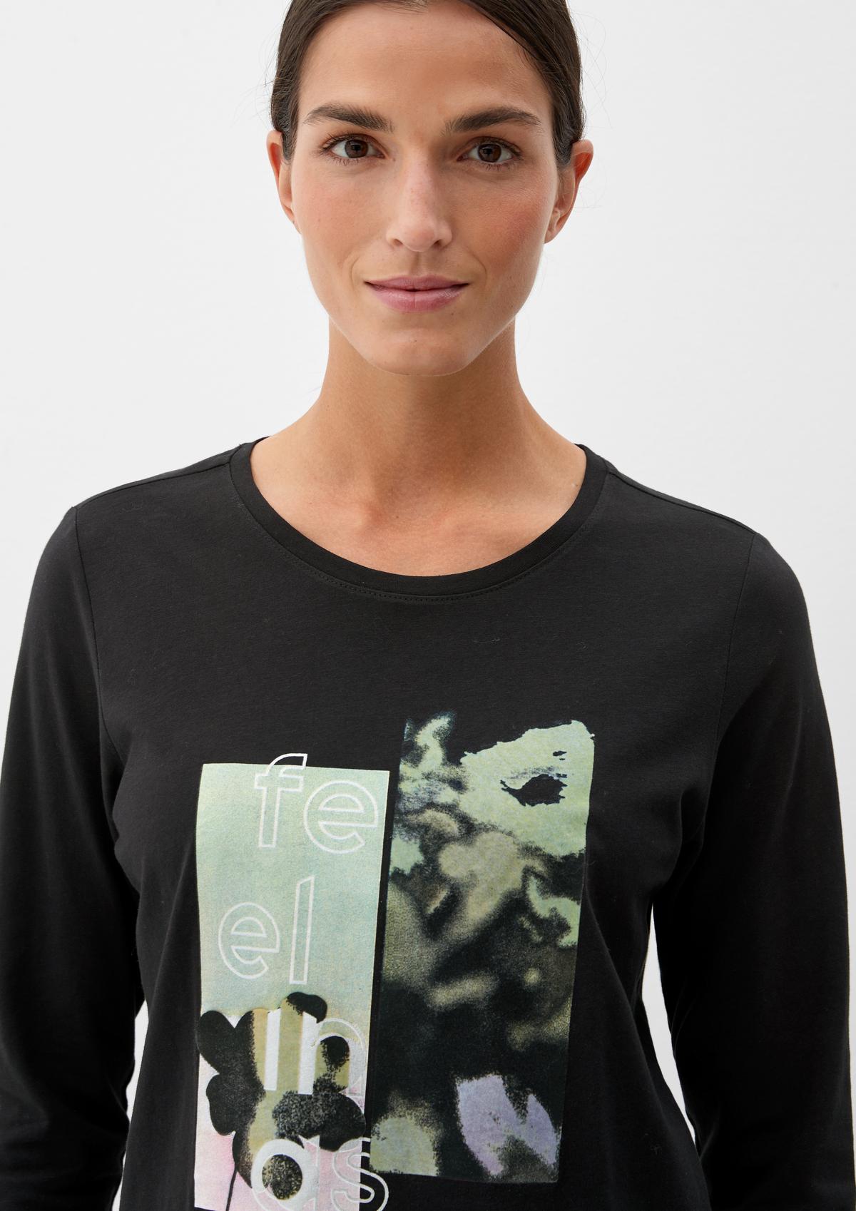 s.Oliver T-shirt en coton à imprimé fantaisie