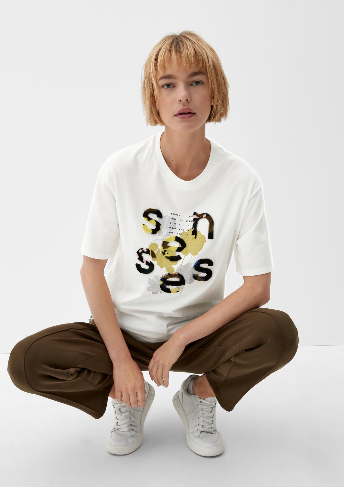 s.Oliver T-shirt met print van katoen