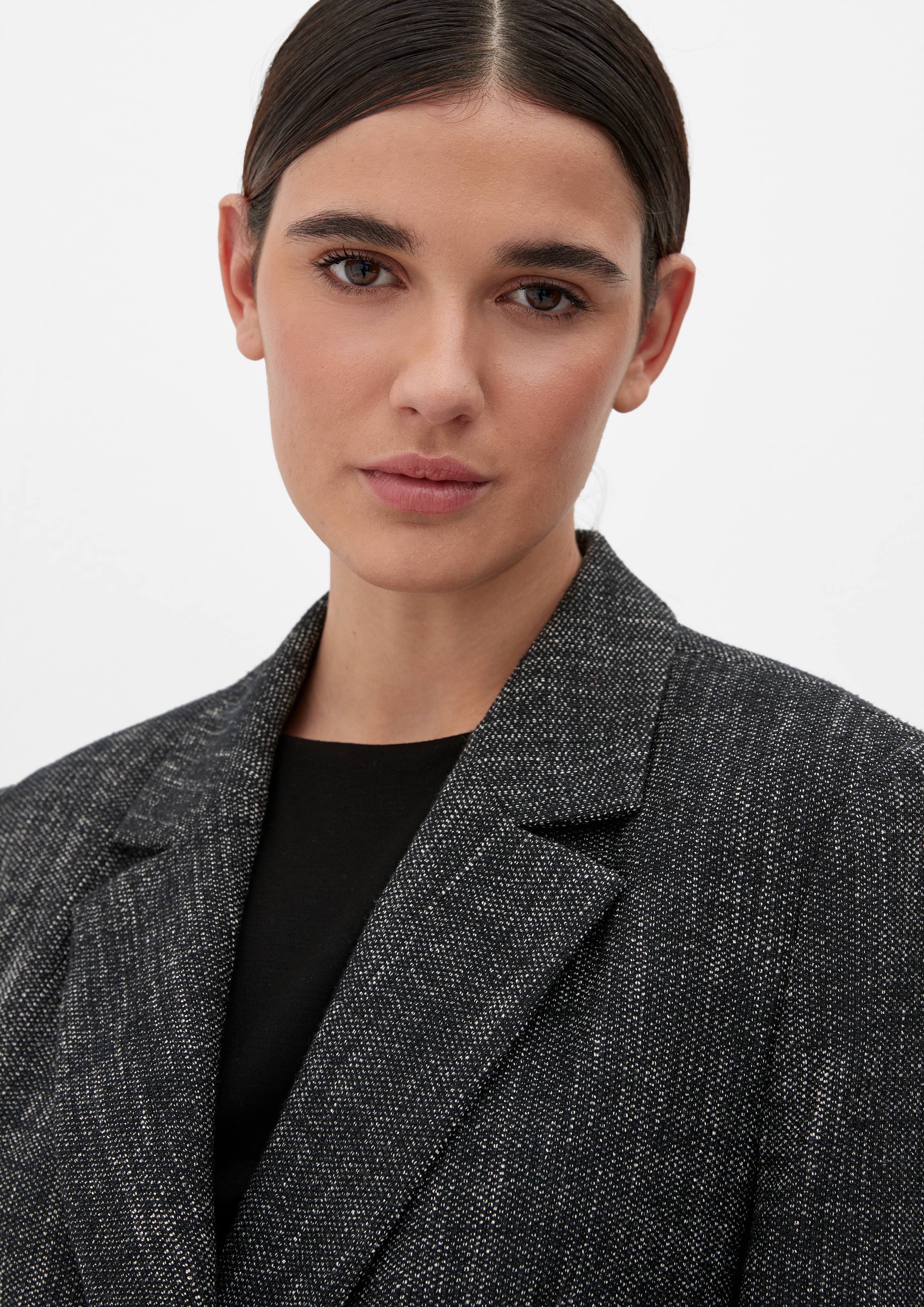 Blazer en tweed - noir | s.Oliver