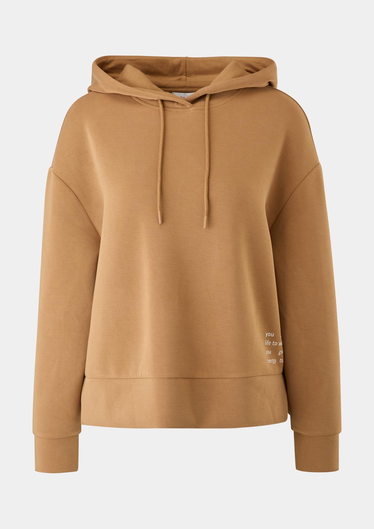 s.Oliver Scuba hoodie in a modal blend