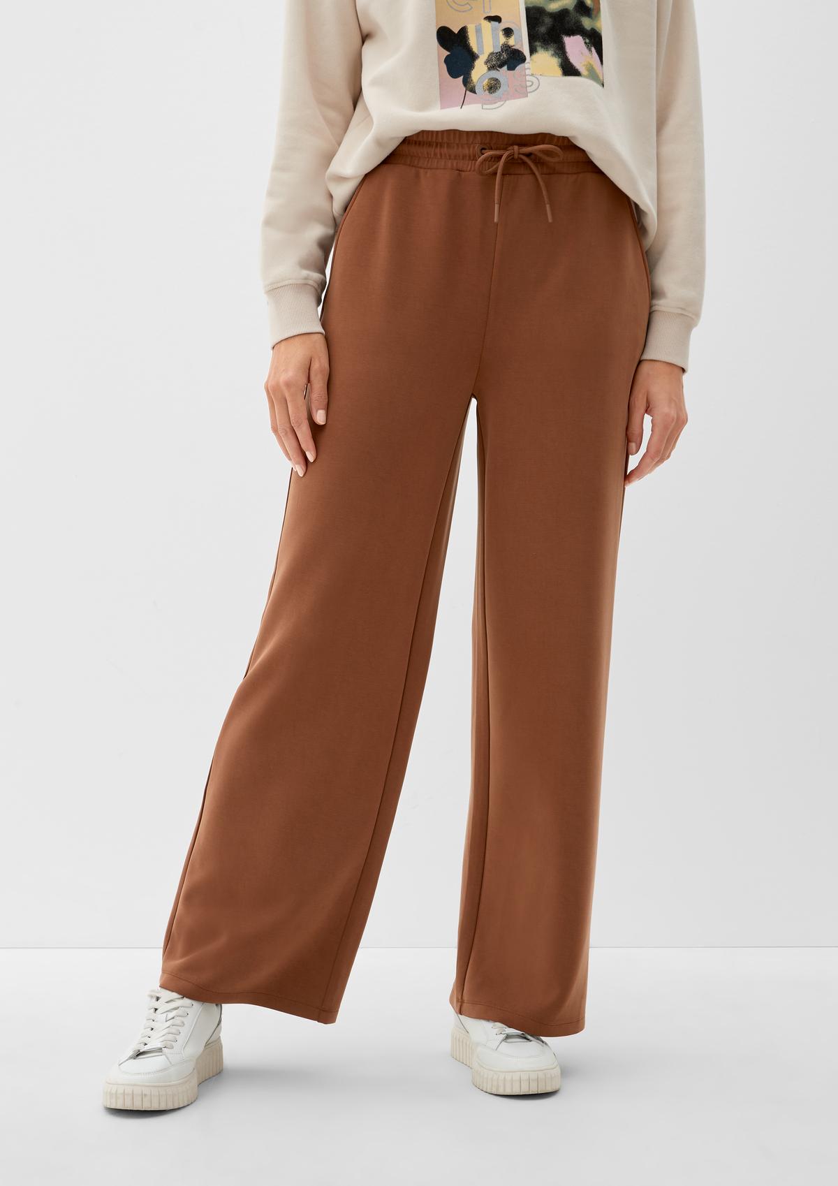 s.Oliver Tracksuit-style trousers with a wide leg