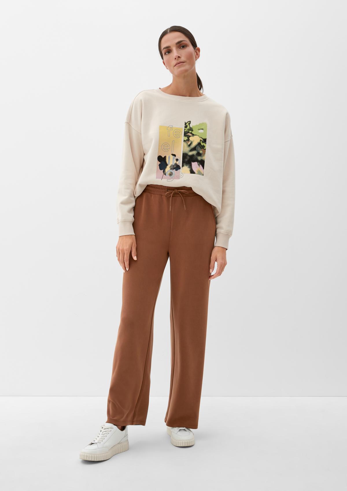 Tracksuit-style trousers with a wide leg