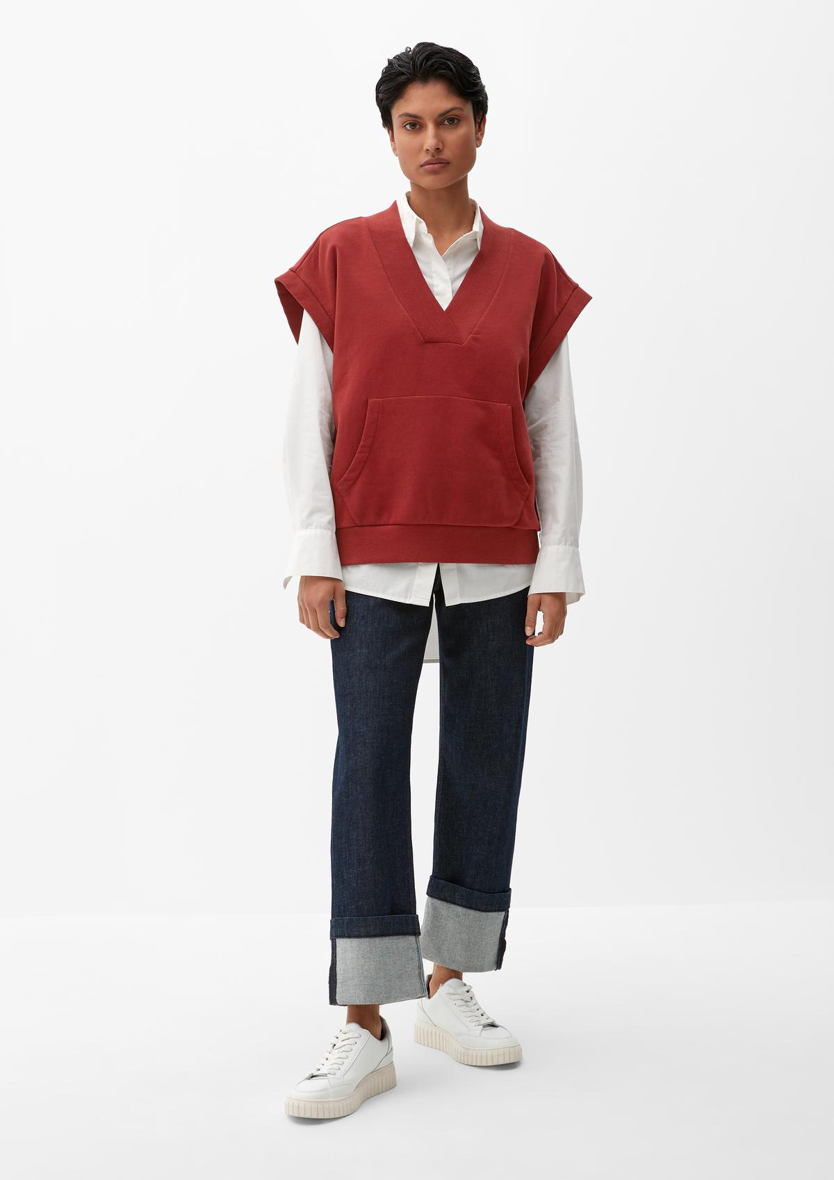 s.Oliver Short sleeve sweatshirt in a loose fit