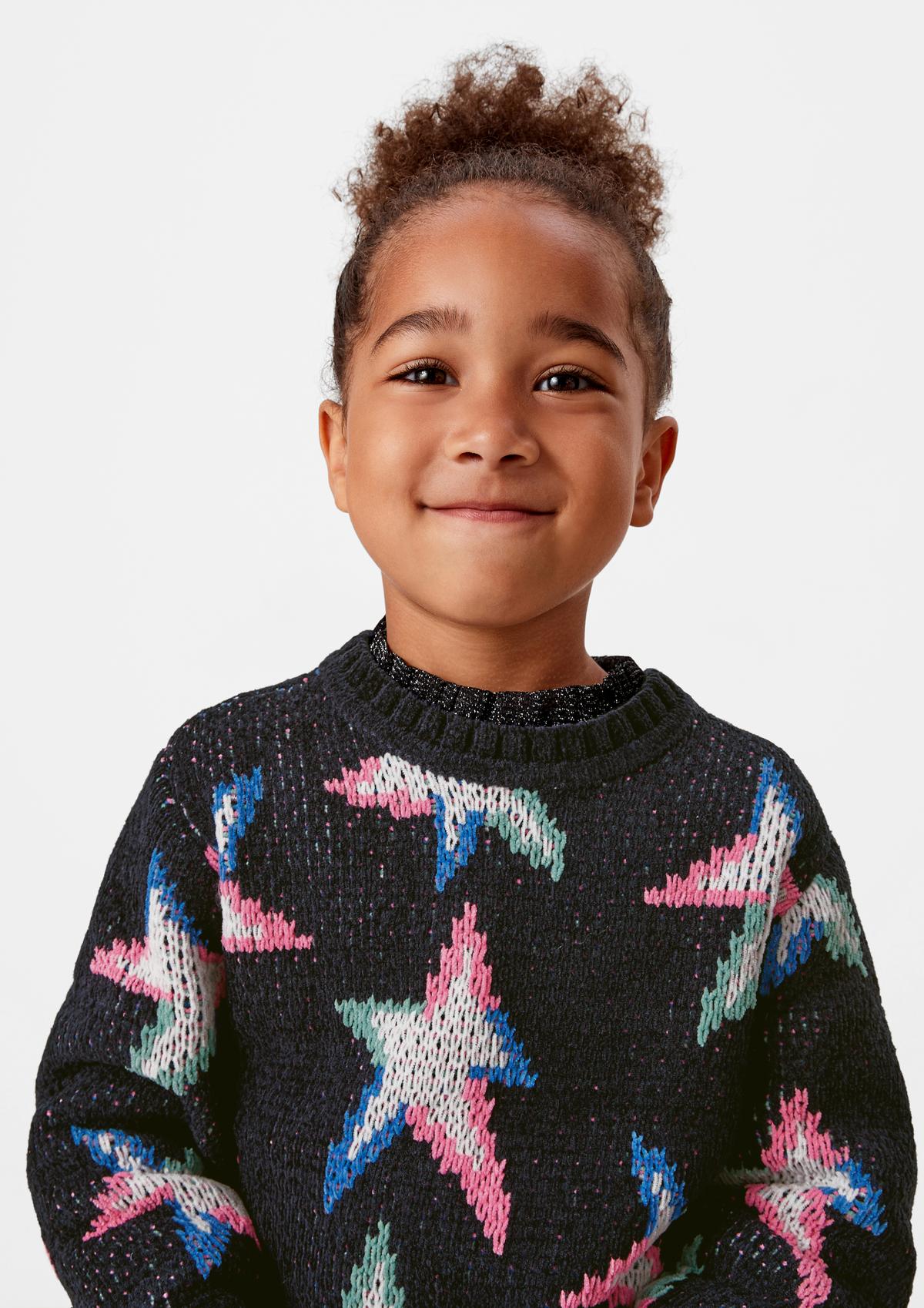 s.Oliver Chenille jumper with an all-over pattern