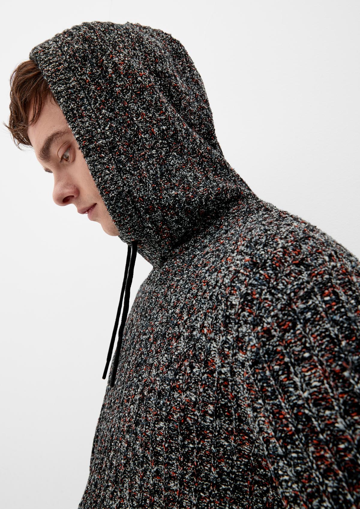 s.Oliver Melange knitted hoodie
