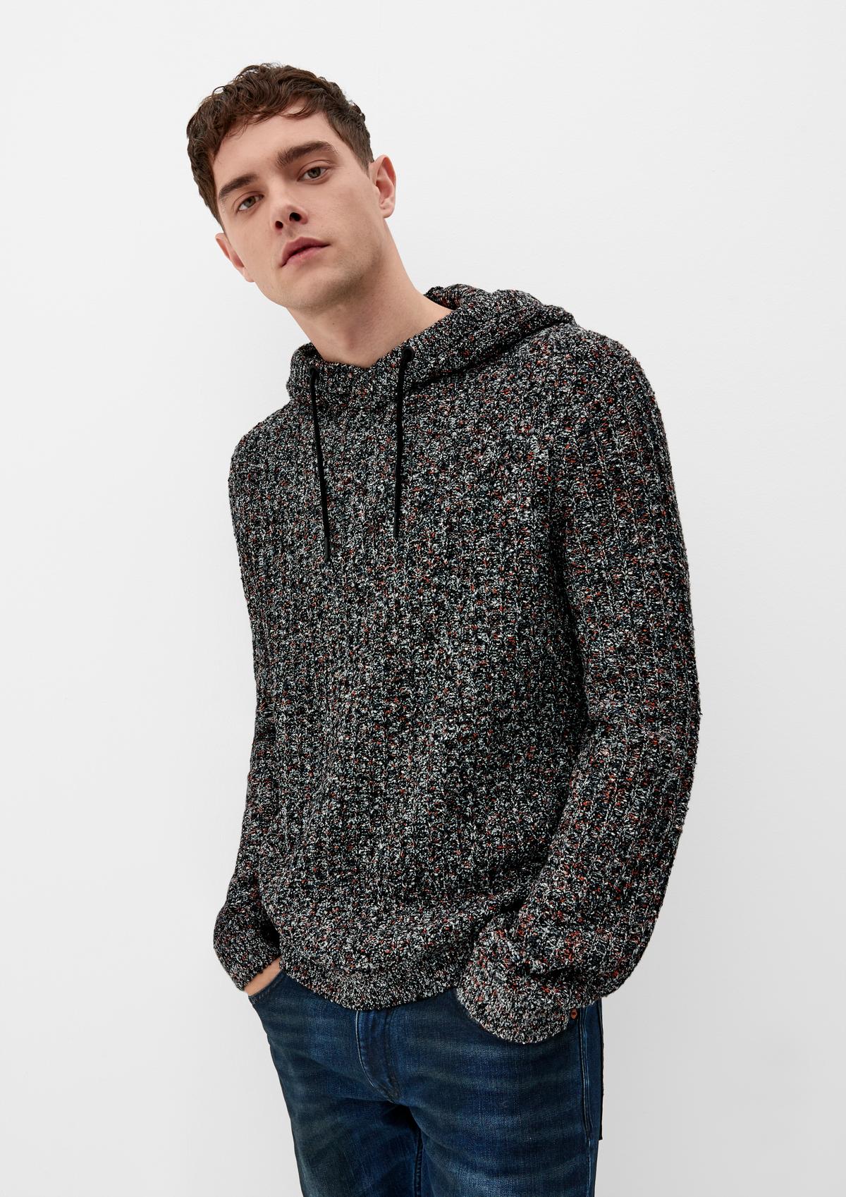s.Oliver Melange knitted hoodie