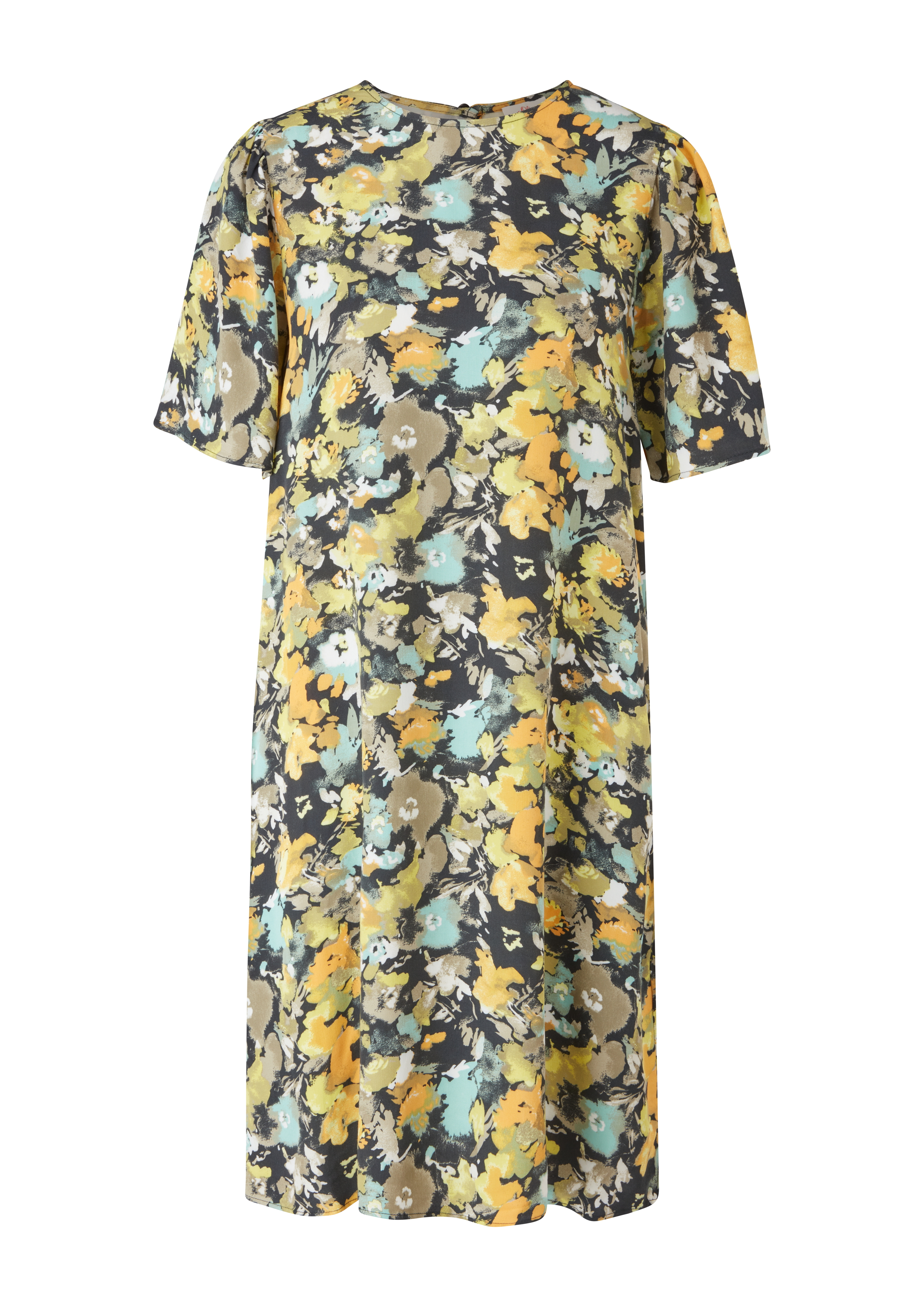 s.Oliver - Kleid mit Alloverprint, Damen, blau