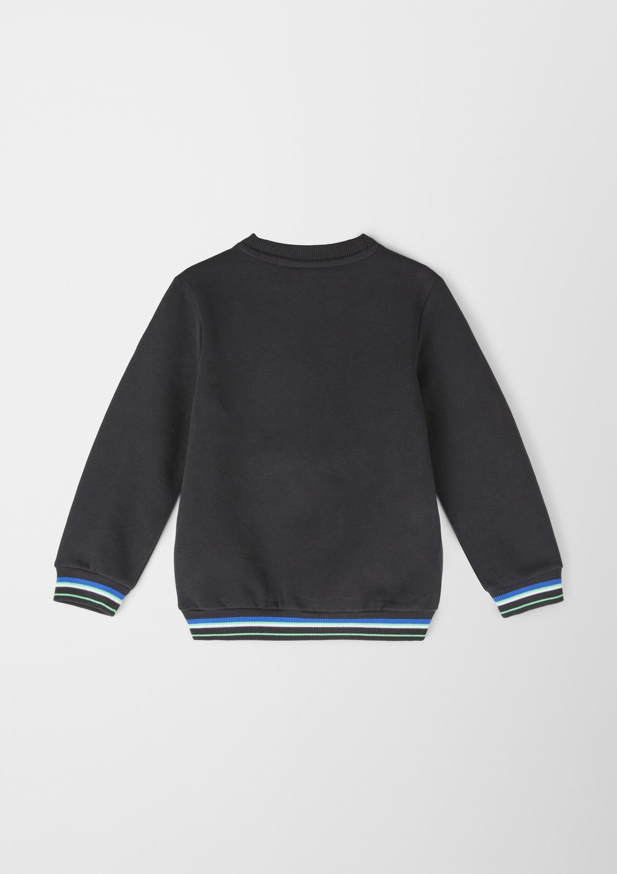 s.Oliver Sweatshirt with embroidery and a print