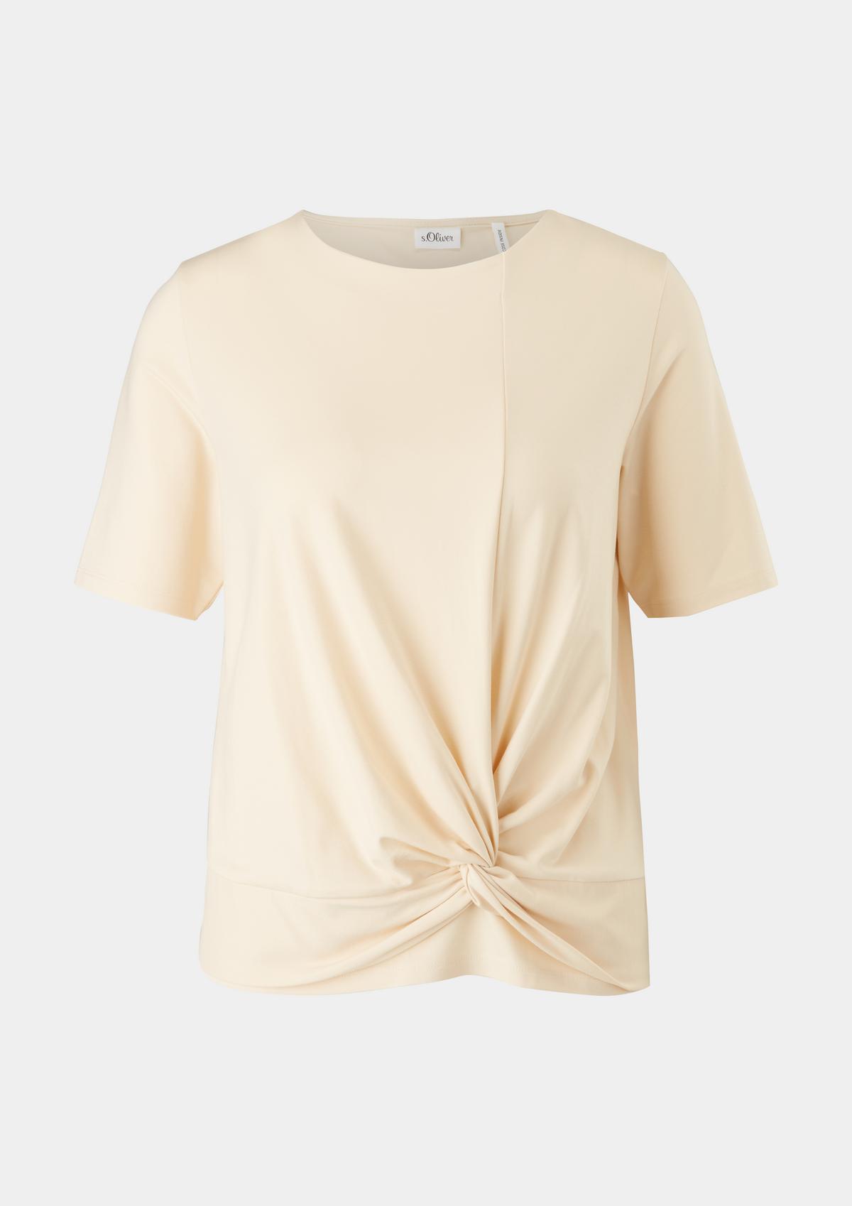 s.Oliver Stretch top with a knot detail
