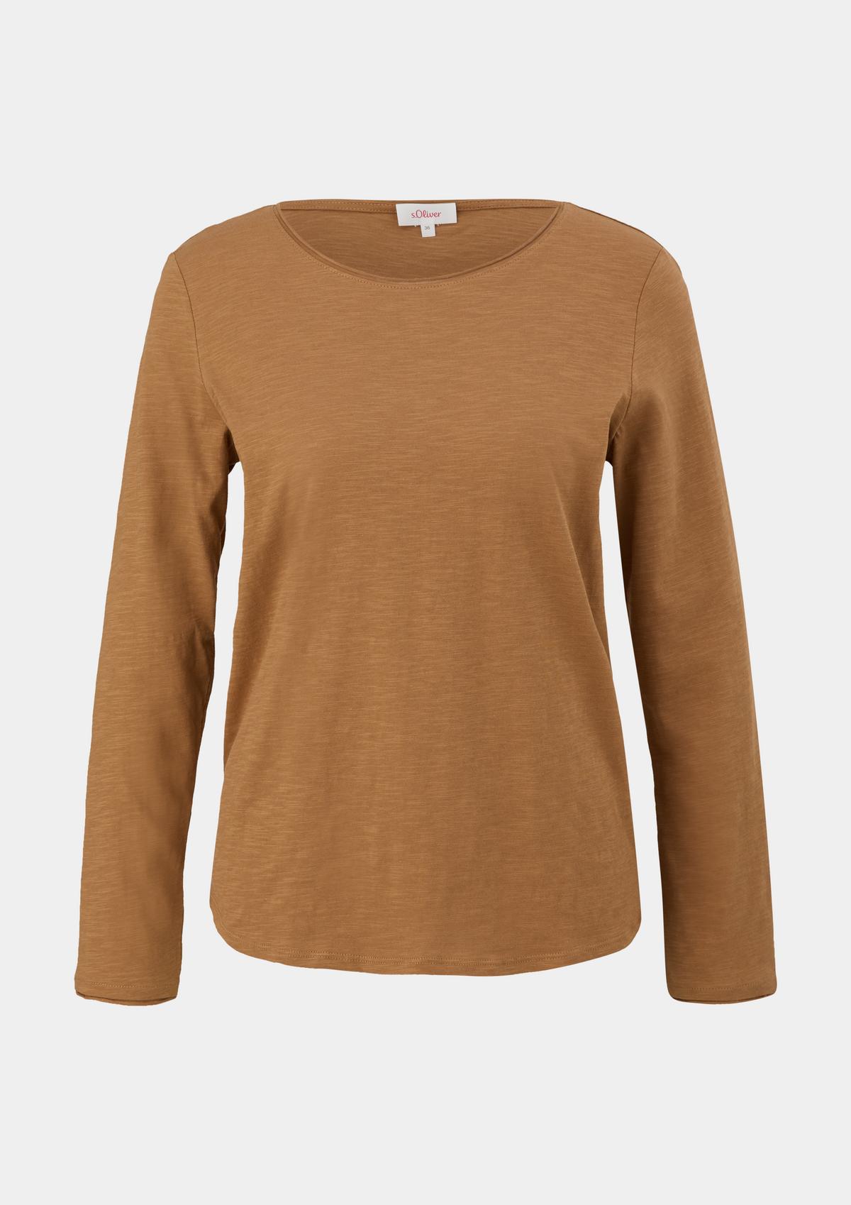 s.Oliver Long sleeve top with a rolled hem