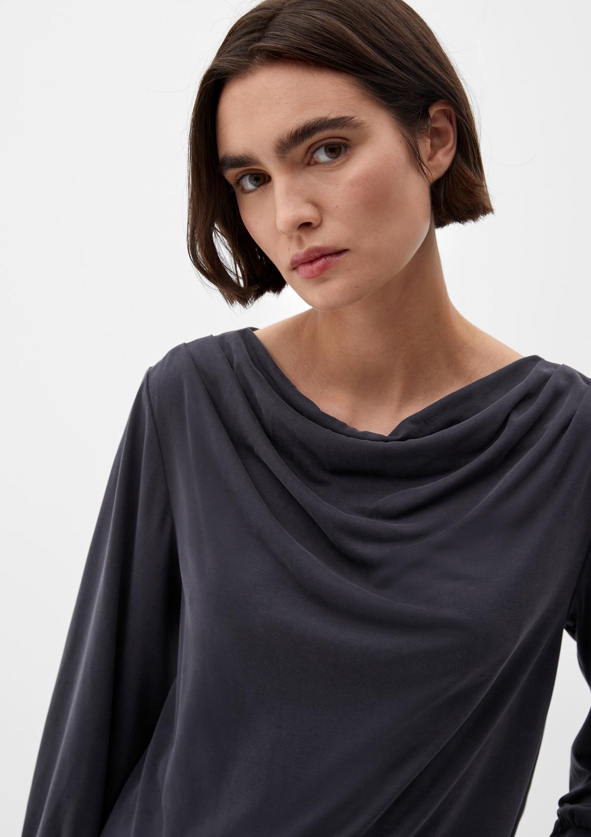 s.Oliver Long sleeve top with a cowl neckline