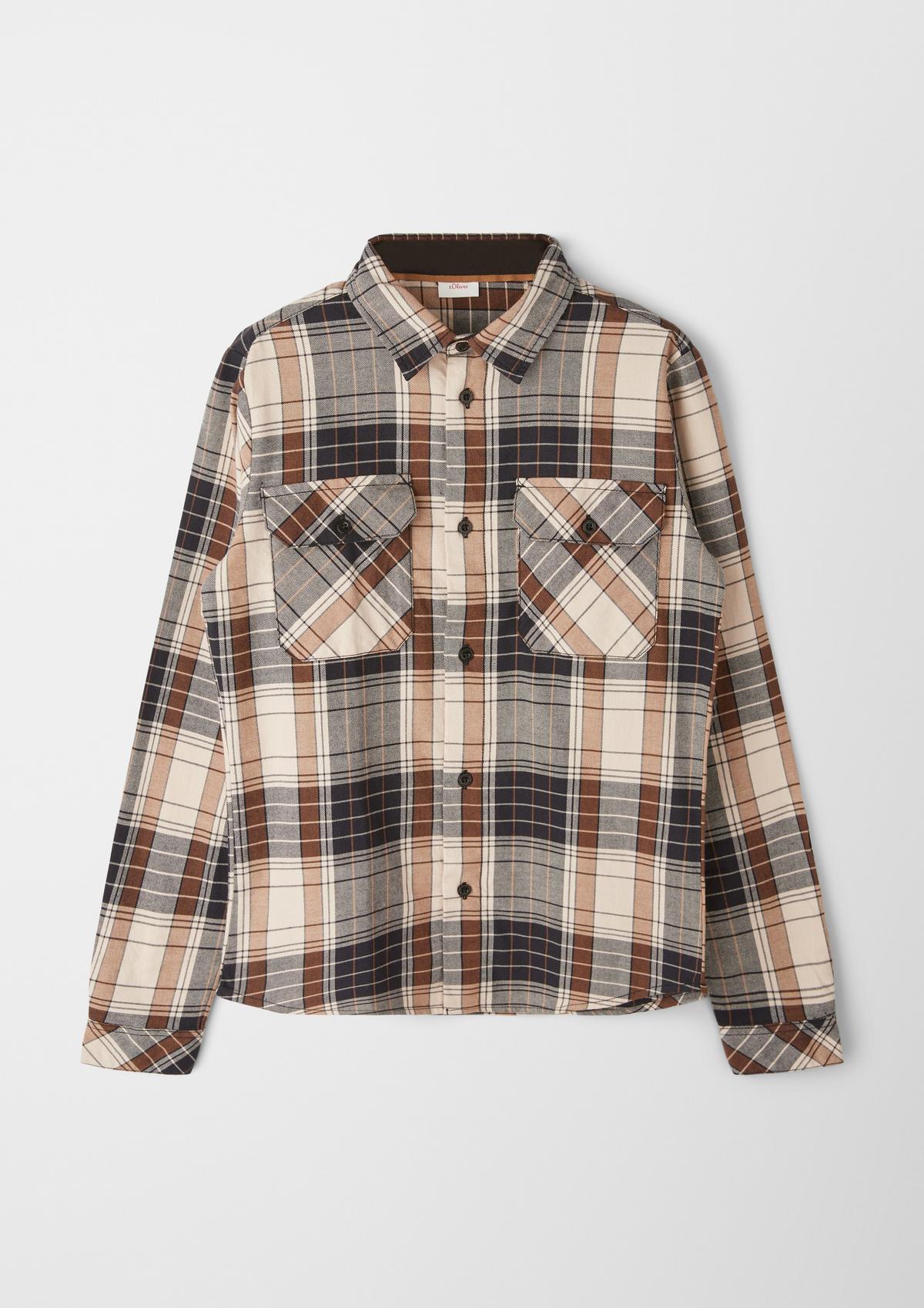 s.Oliver Check shirt with breast pockets