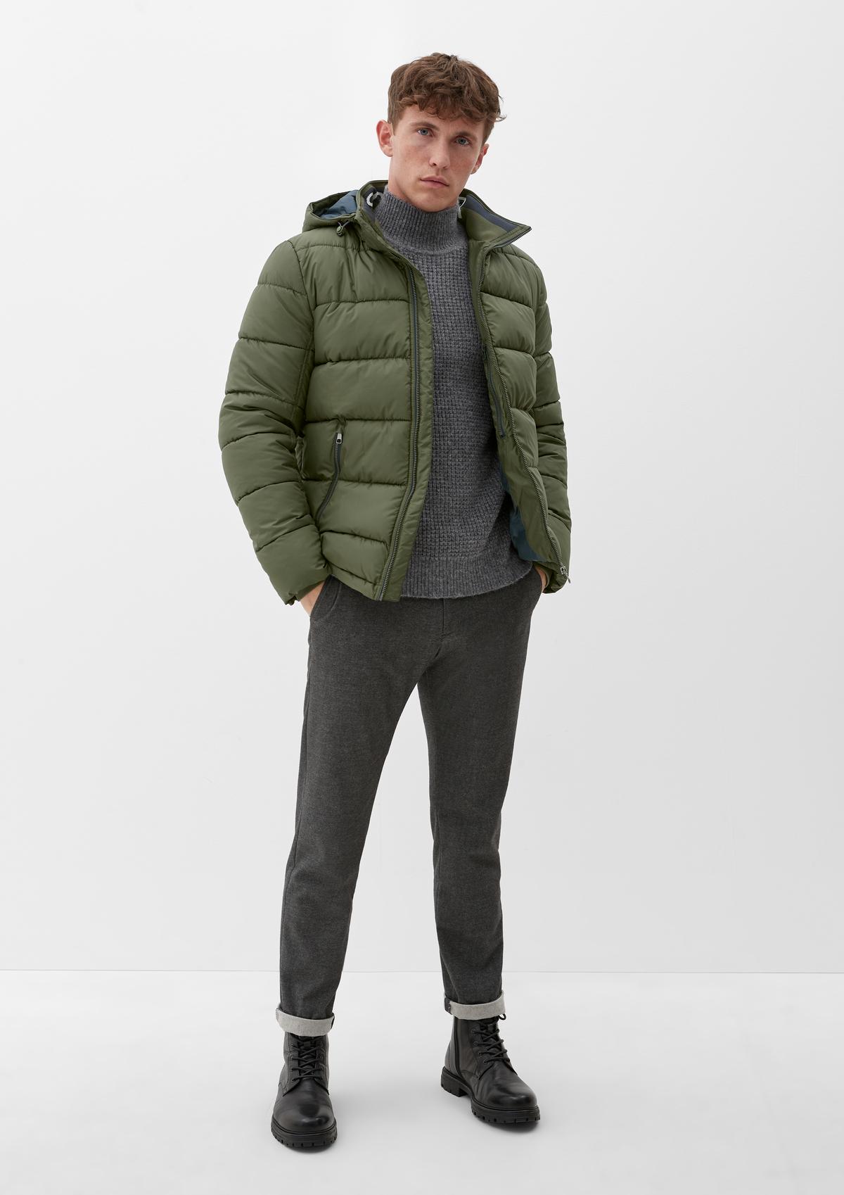 s.Oliver Quilted hooded jacket