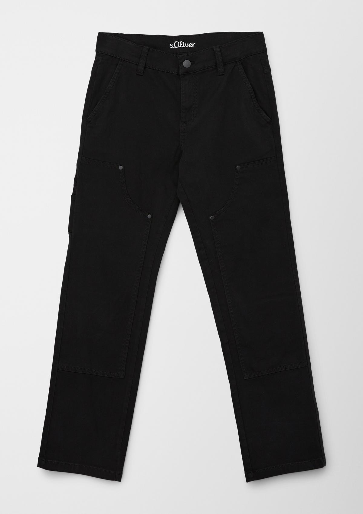 s.Oliver Regular fit: cloth trousers with slit pockets