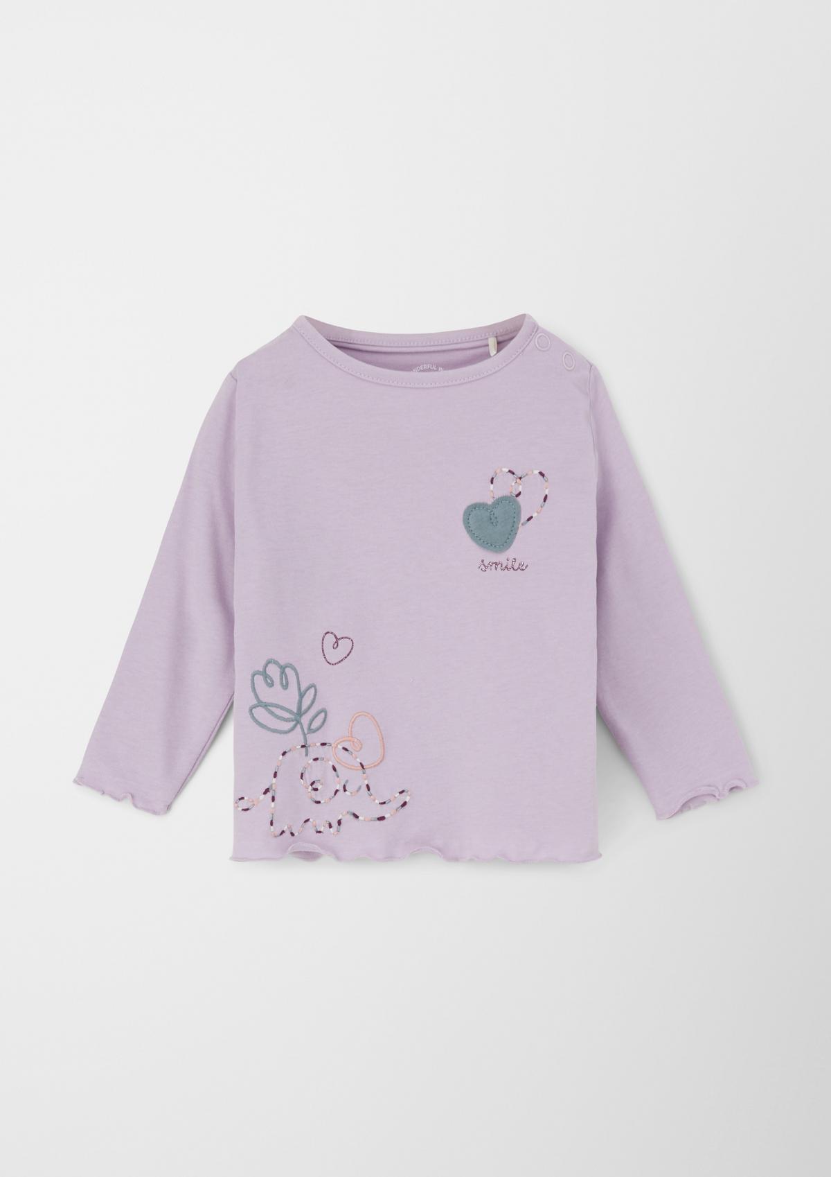 s.Oliver Long sleeve top with embroidery