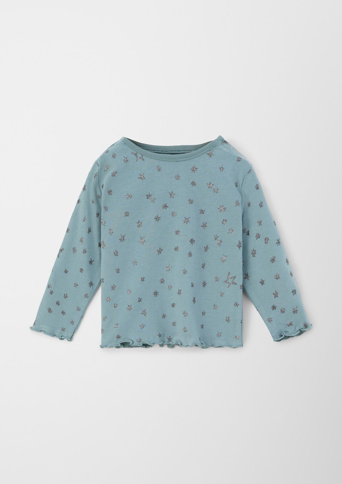 s.Oliver Long sleeve top with an all-over glitter print