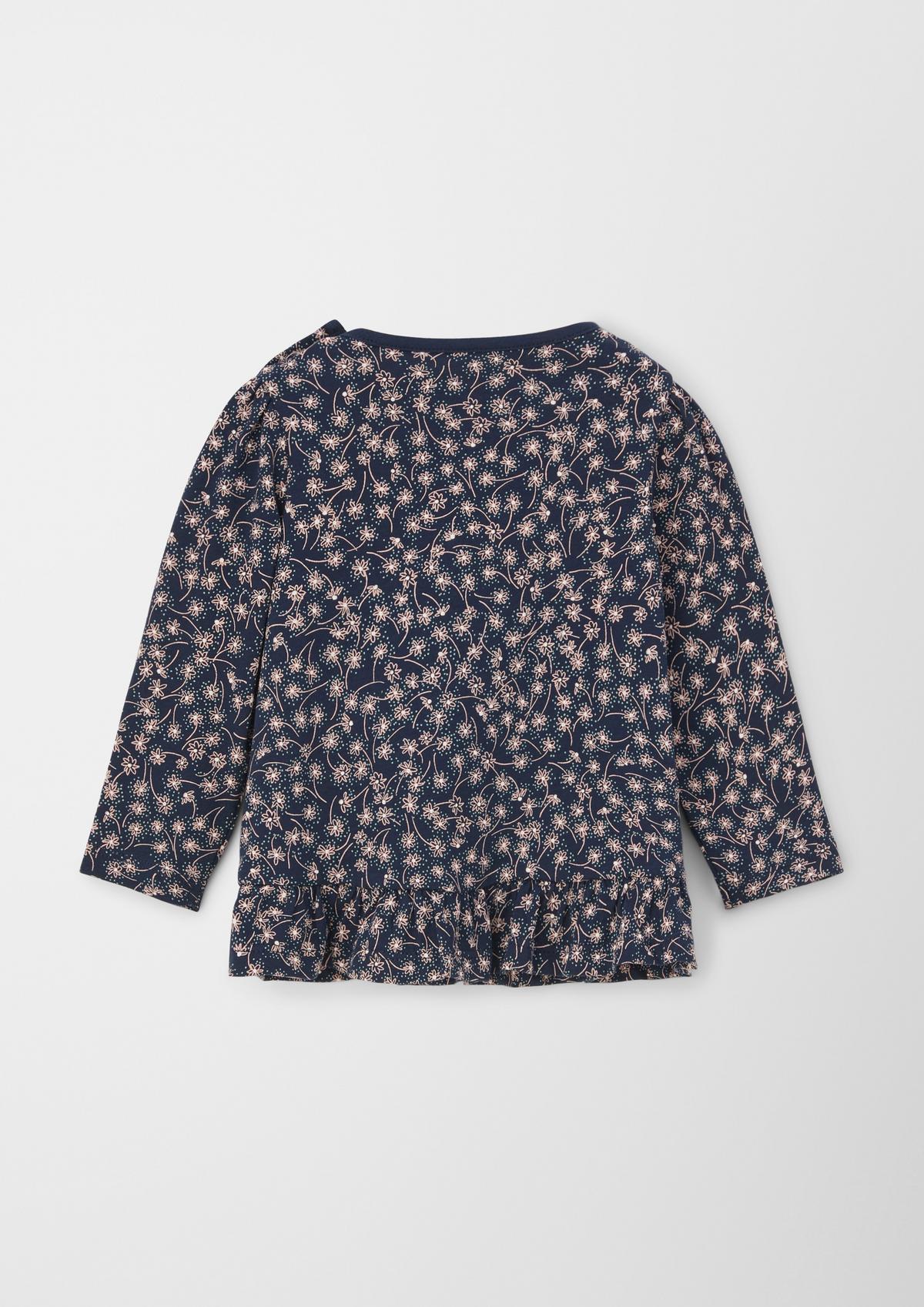 s.Oliver Long sleeve top with a frilled hem