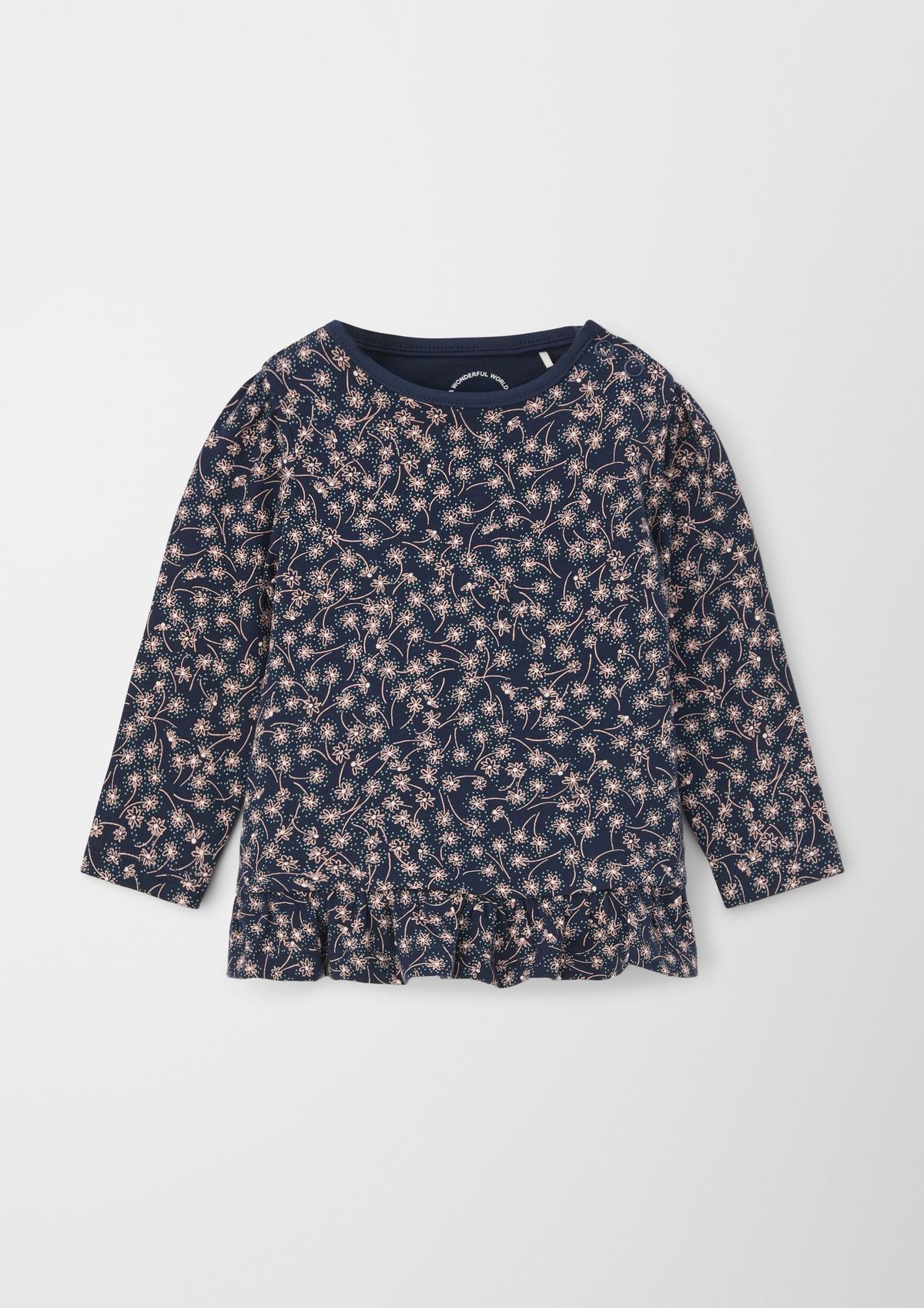 s.Oliver Long sleeve top with a frilled hem