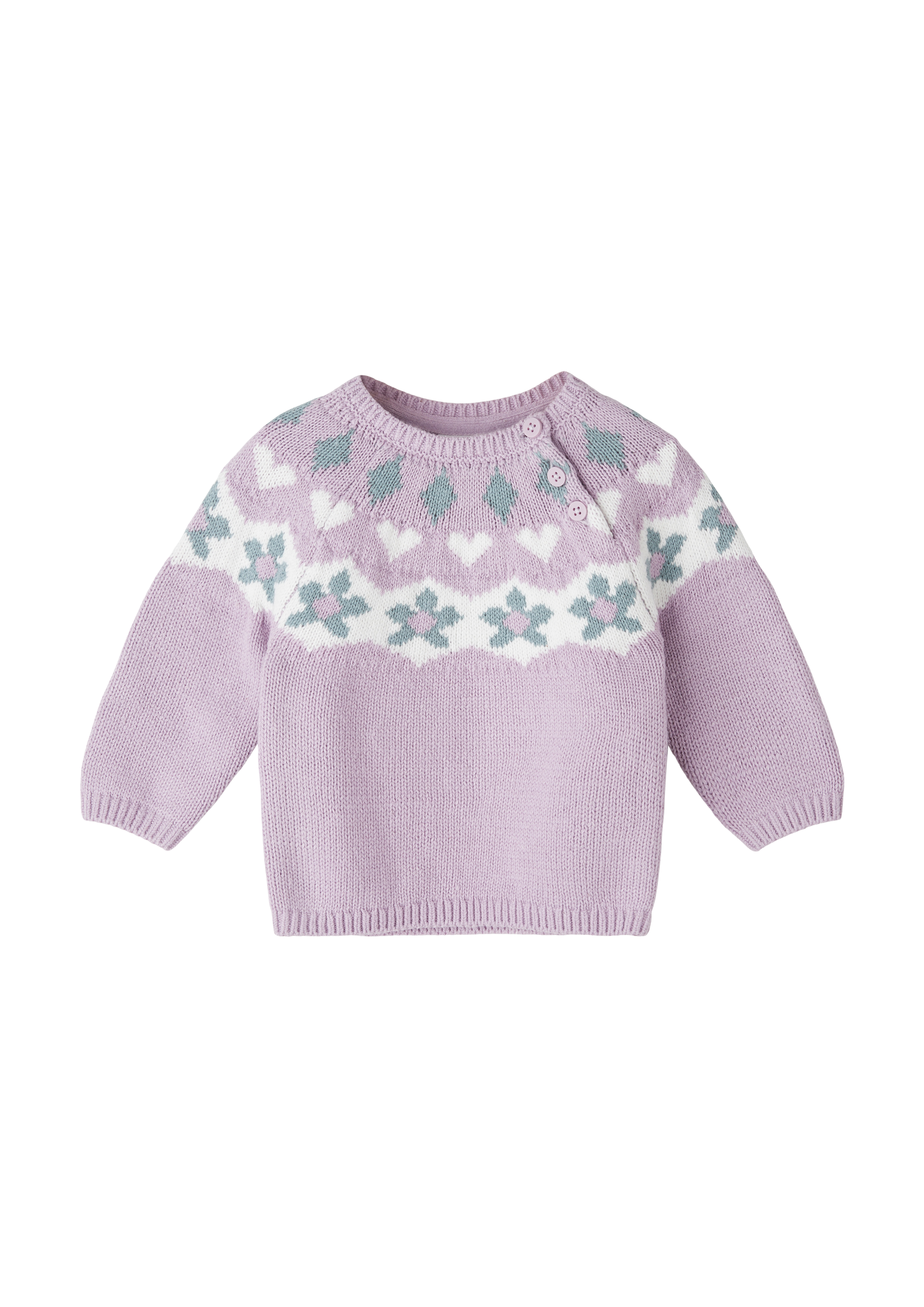 s.Oliver - Pullover mit Jacquard-Strick, Babys, lila