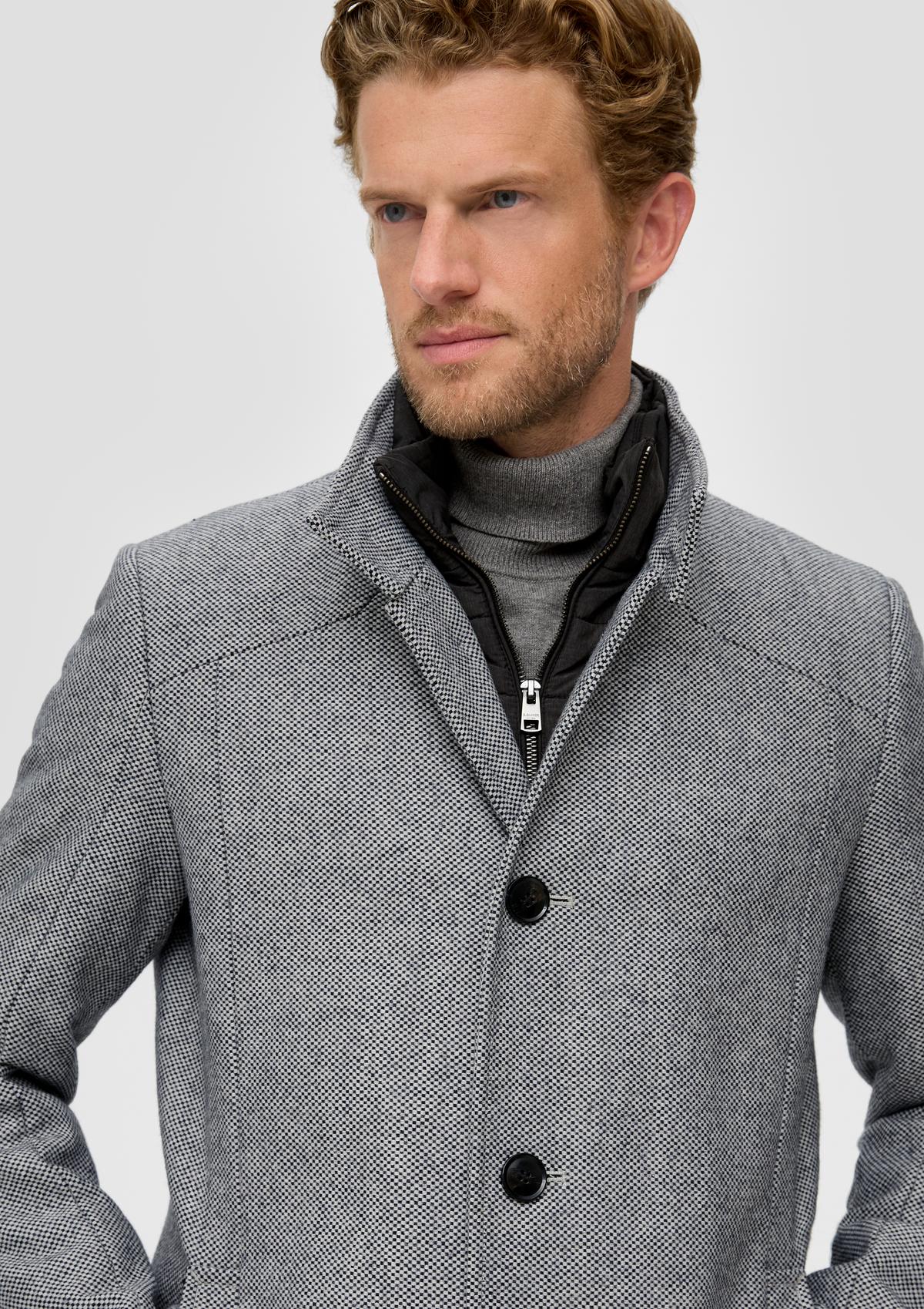 Coat with an integrated inlet - navy | s.Oliver