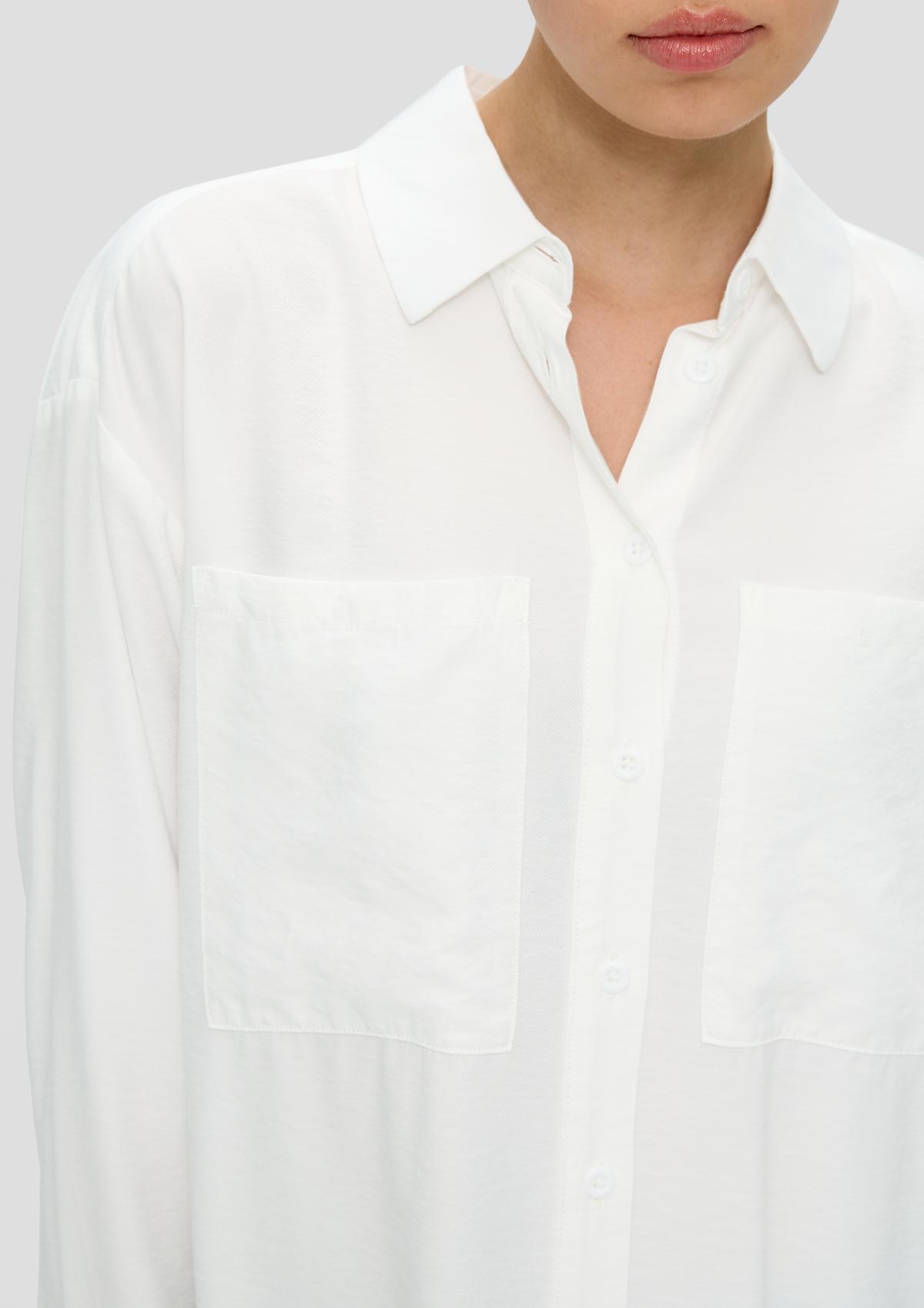 s.Oliver Lange blouse van een viscosemix