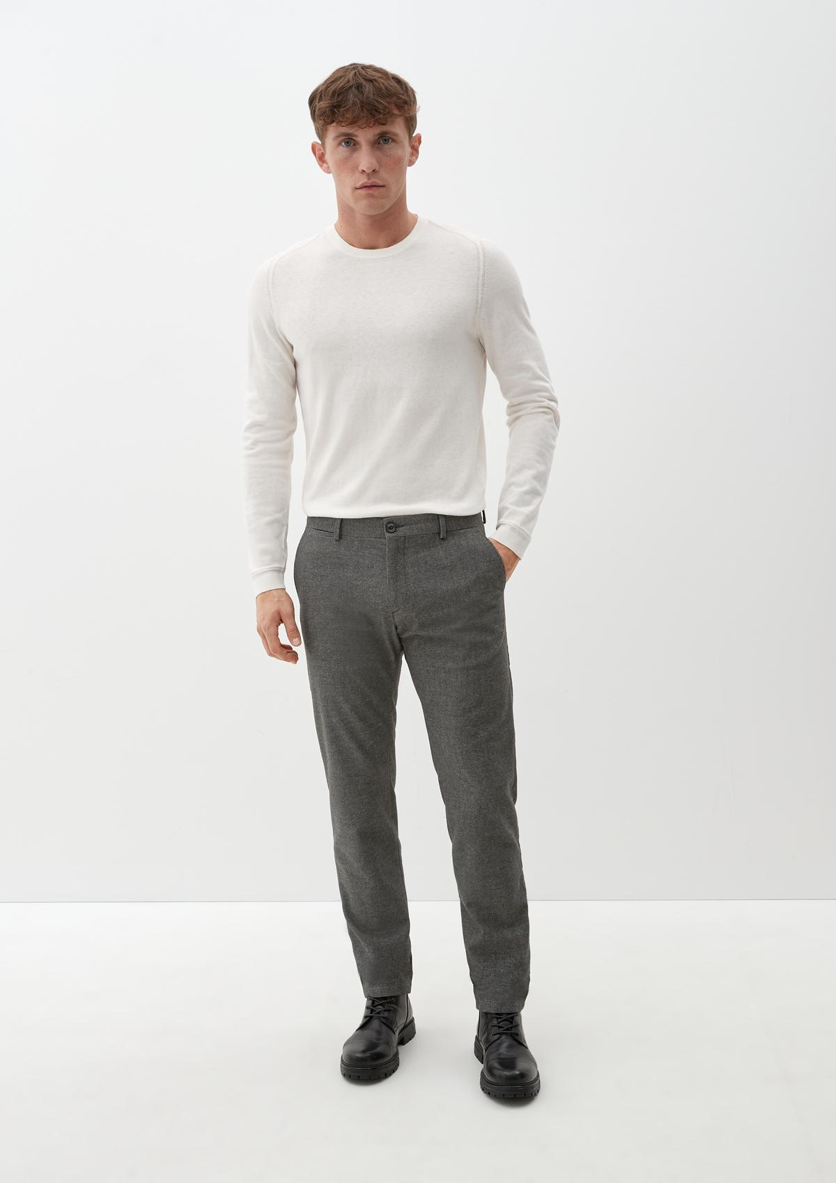 Regular fit: twill business trousers