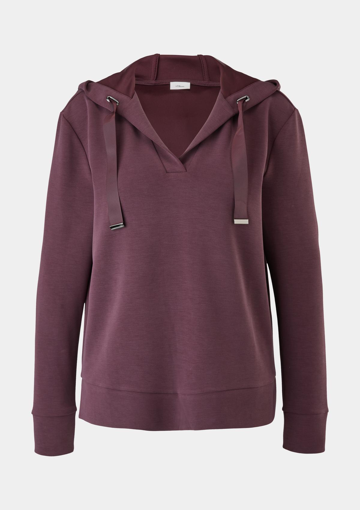 s.Oliver Hooded top in a modal blend