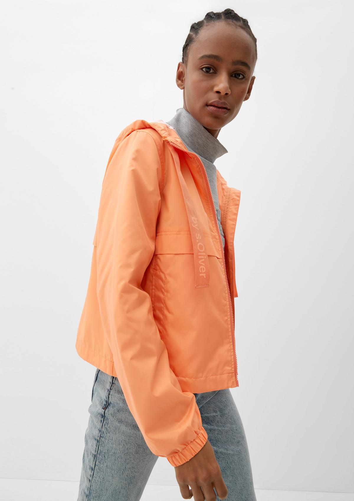 Outdoor jacket with mesh lining - mango