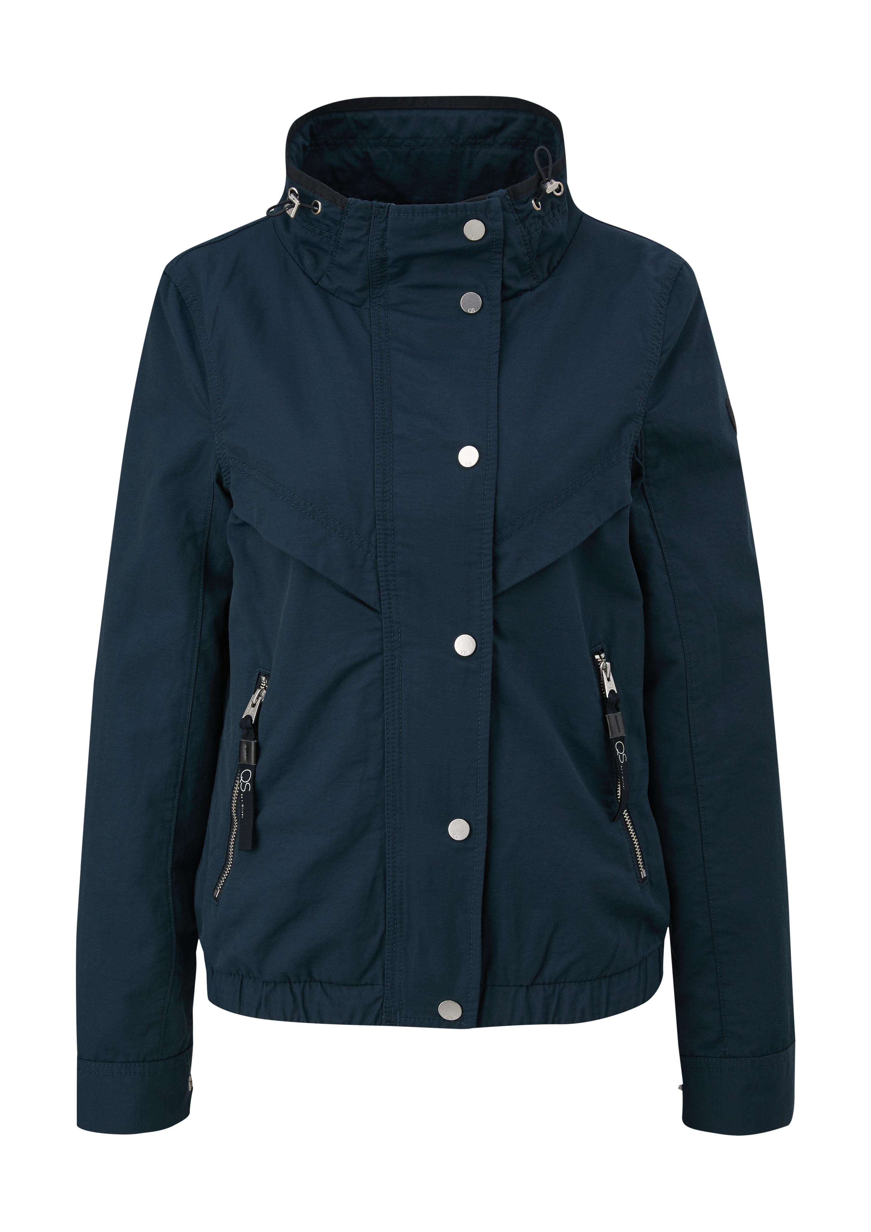 QS - Twilljacke mit Stehkragen, Damen, Blau