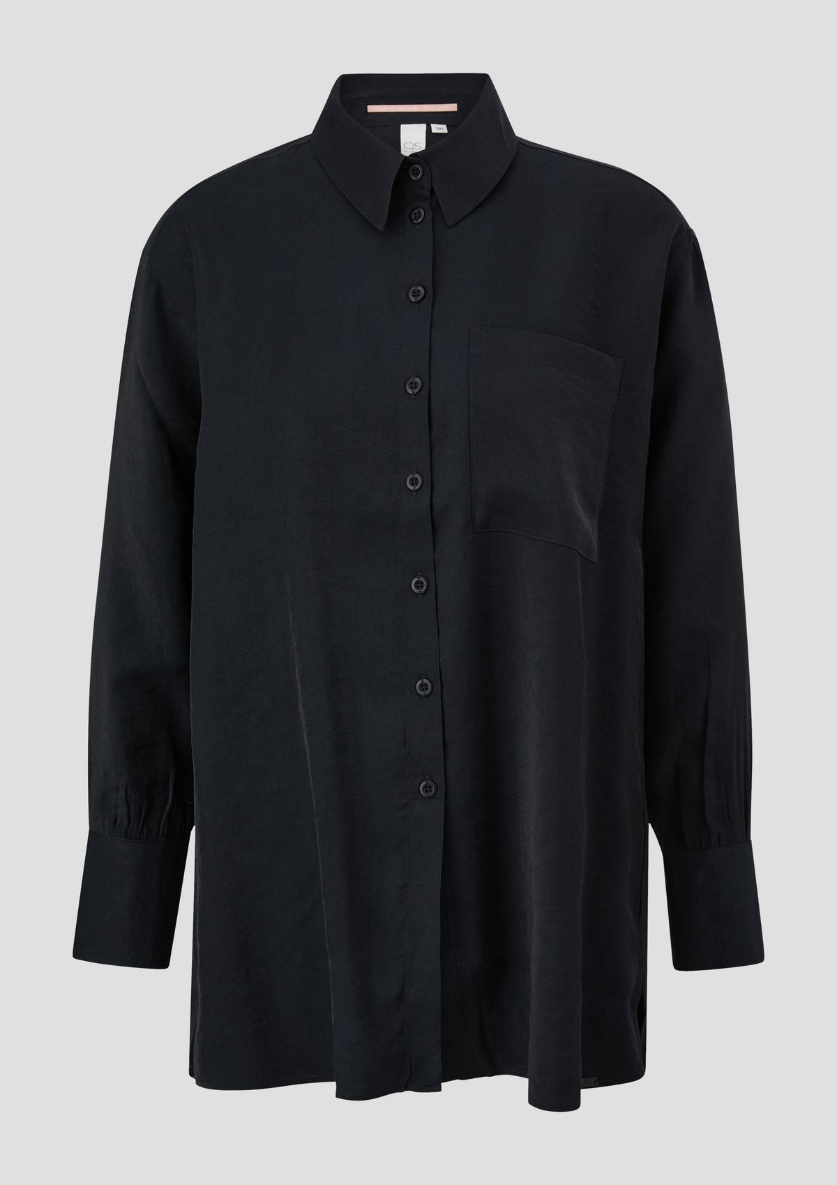 s.Oliver Shimmering shirt blouse in a viscose blend