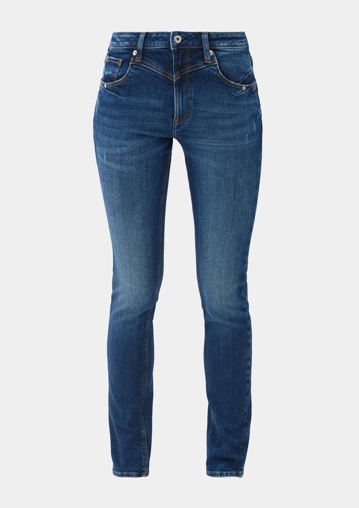 s.Oliver Slim: modré klasické džínsy