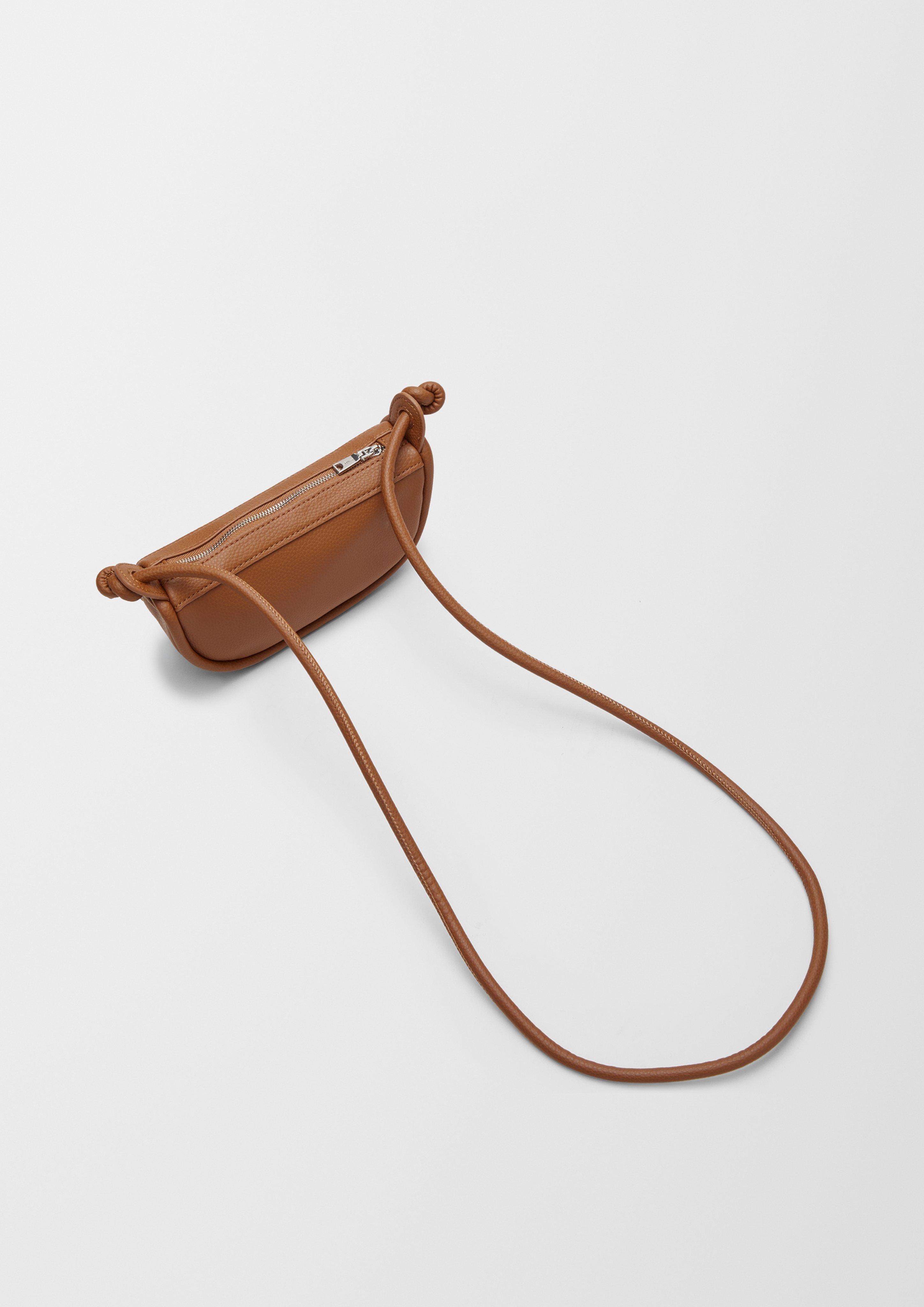 Small faux leather shoulder bag sandstone s.Oliver