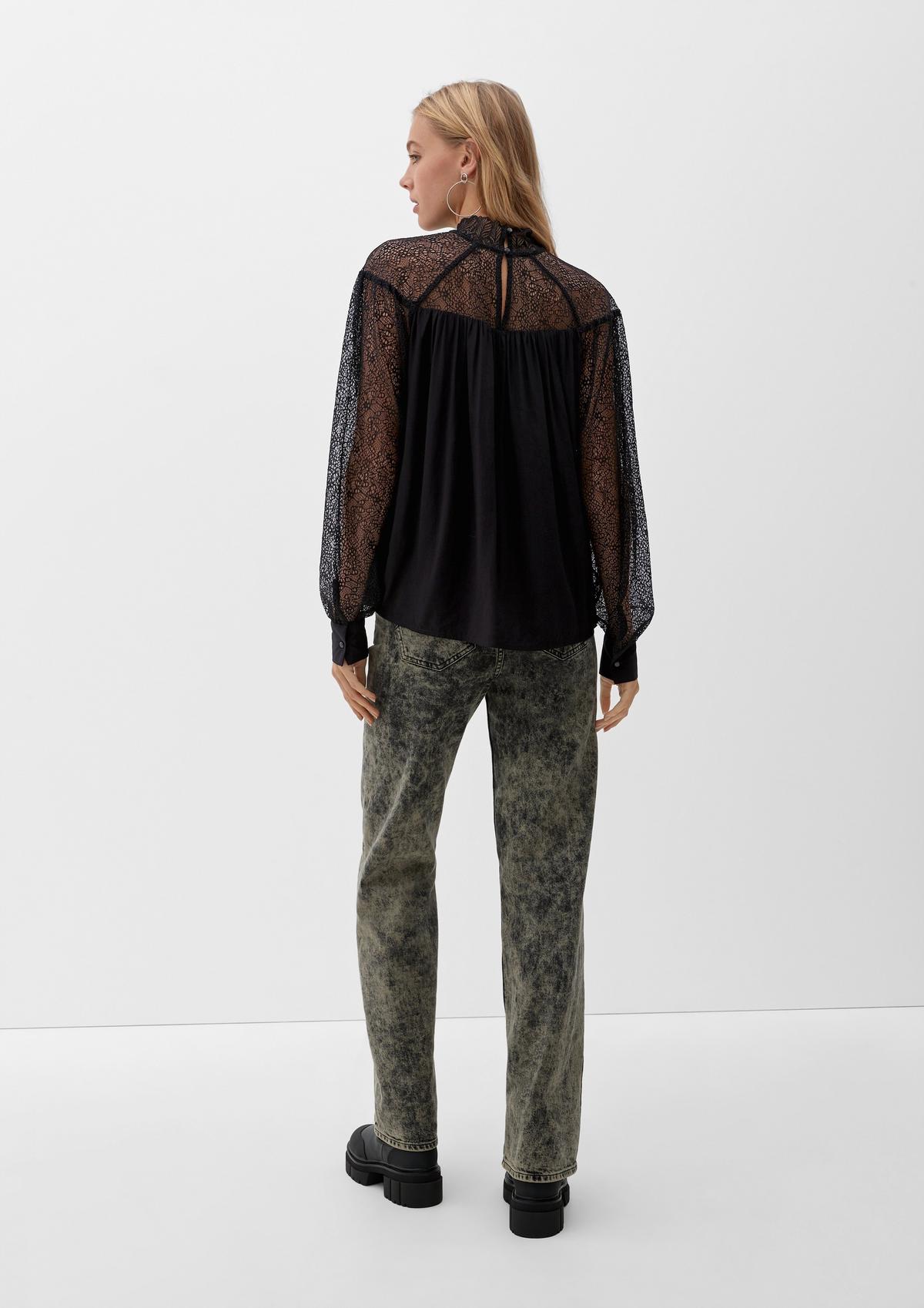 s.Oliver Blouse with crocheted lace