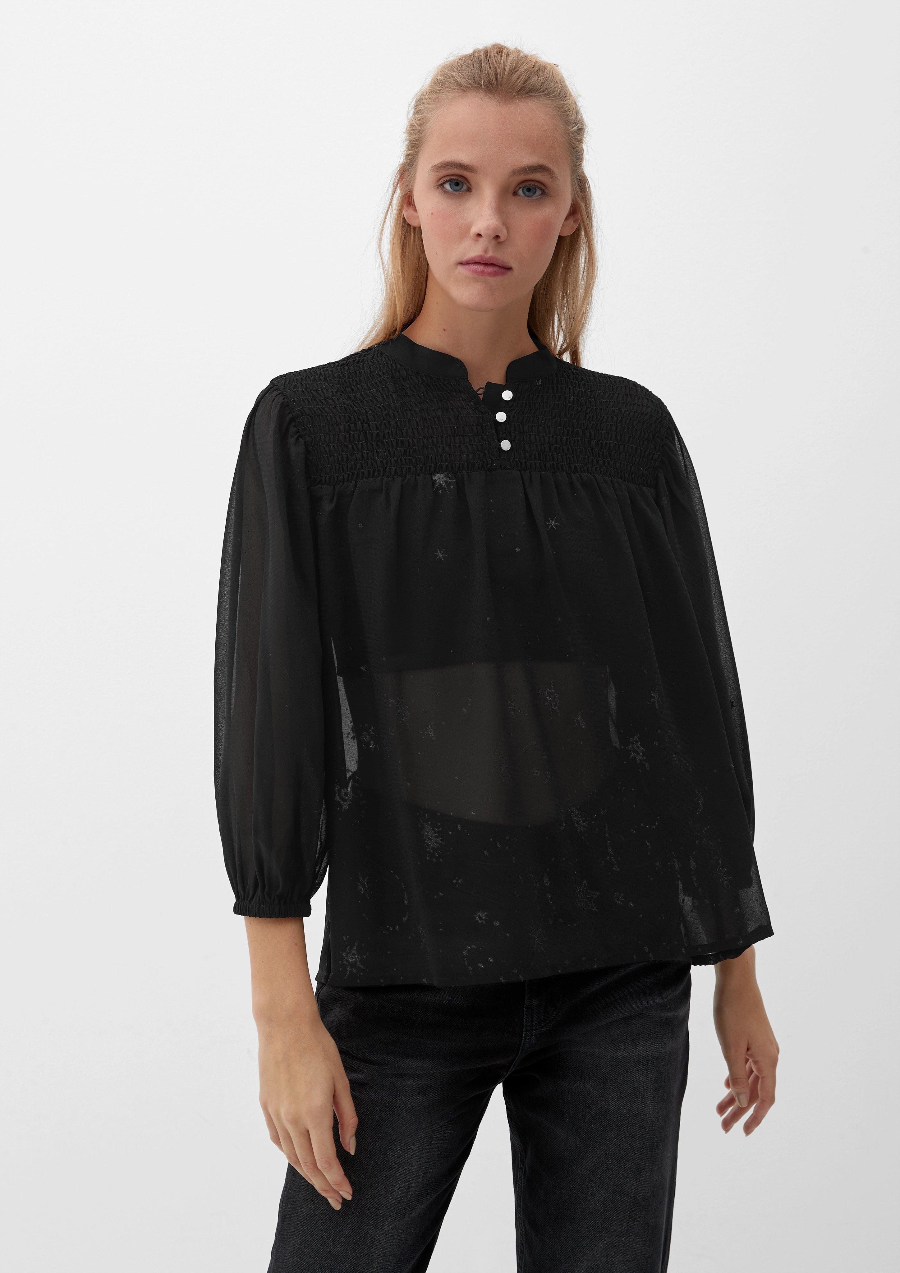 S.Oliver Blusenshirt mit abstraktem Muster