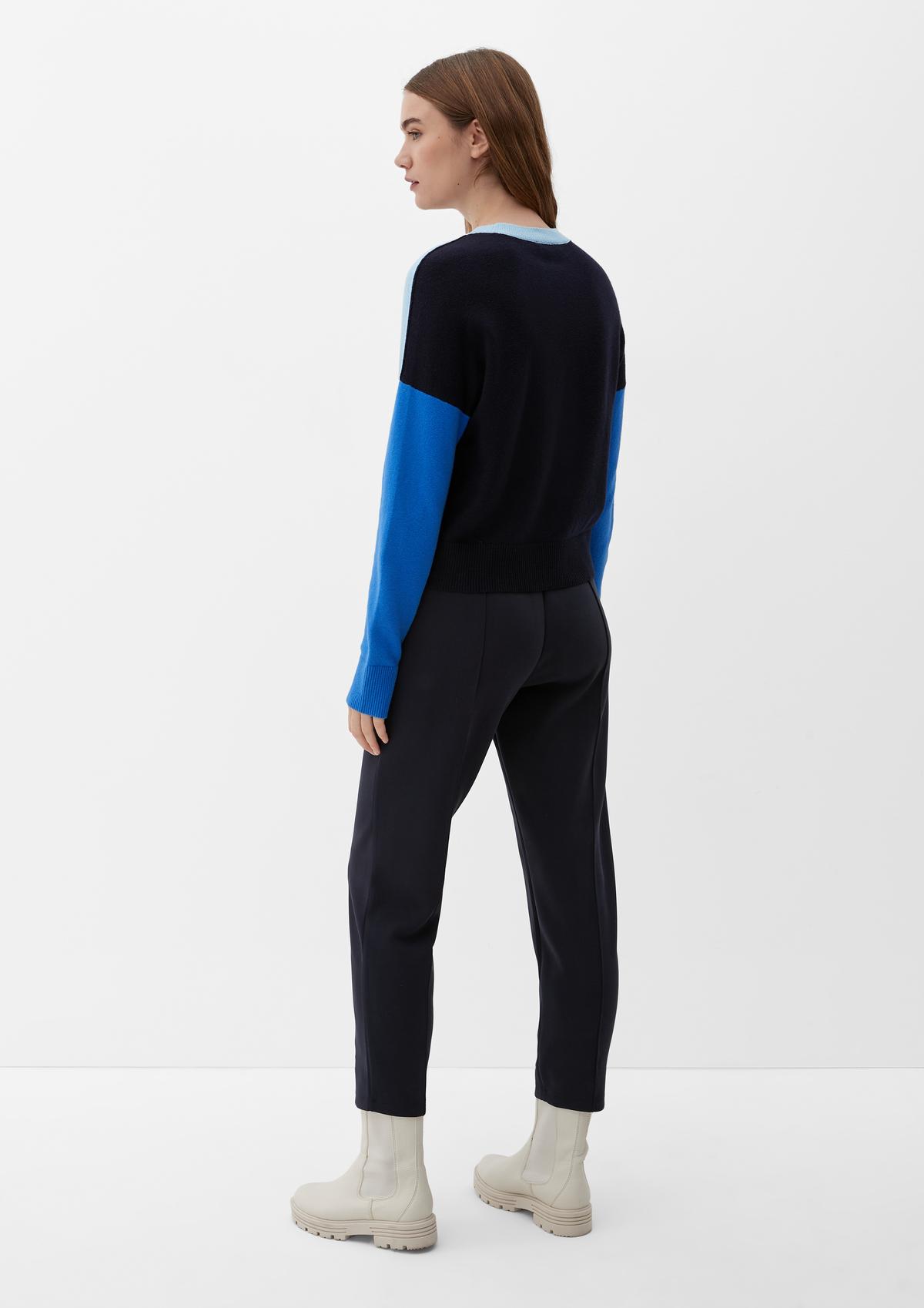 s.Oliver Knitted jumper with colour blocking