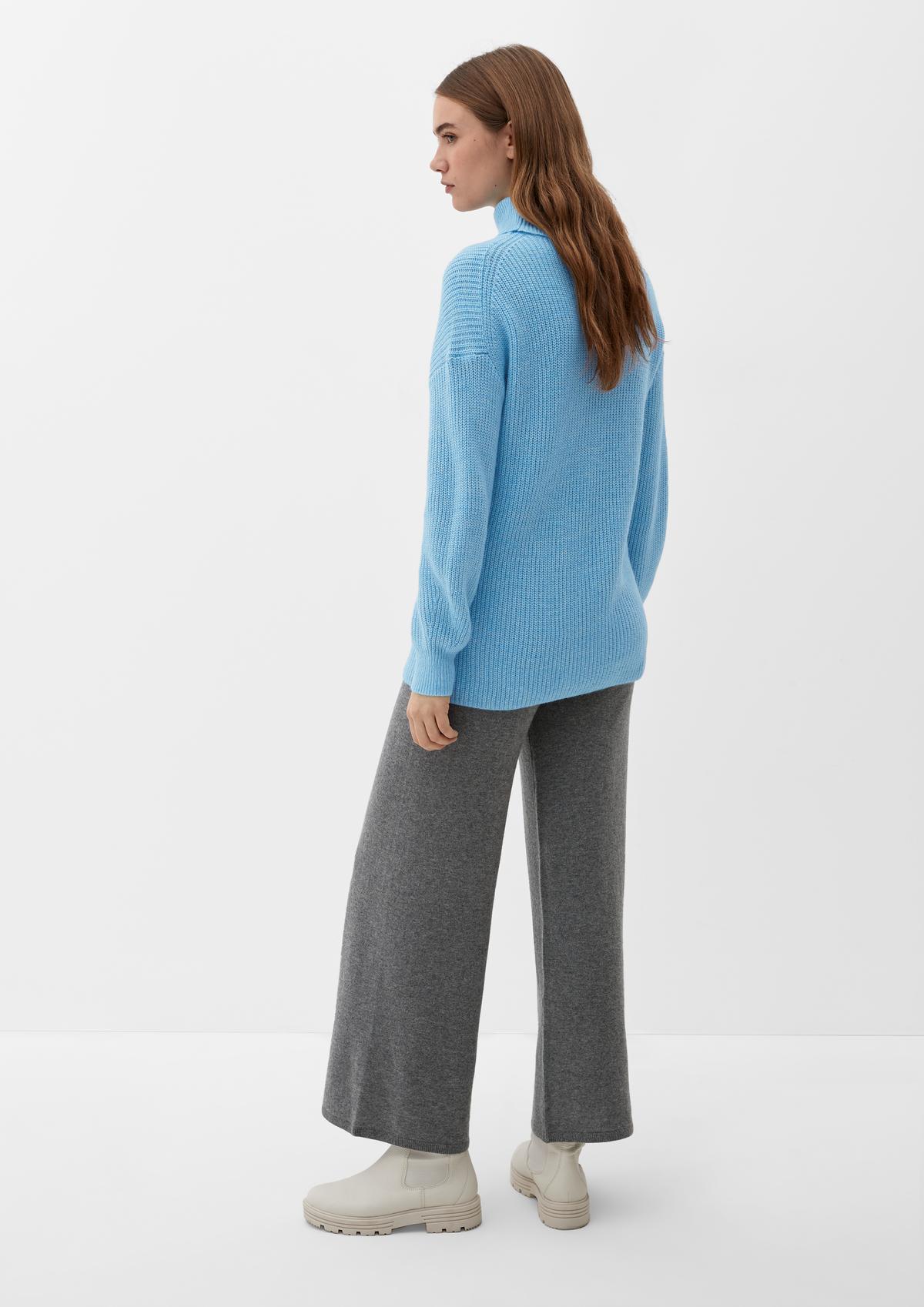 s.Oliver Knitted jumper with a polo neck
