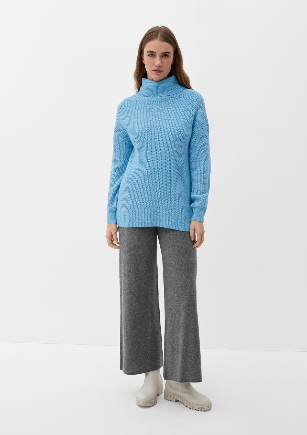 s.Oliver Knitted jumper with a polo neck