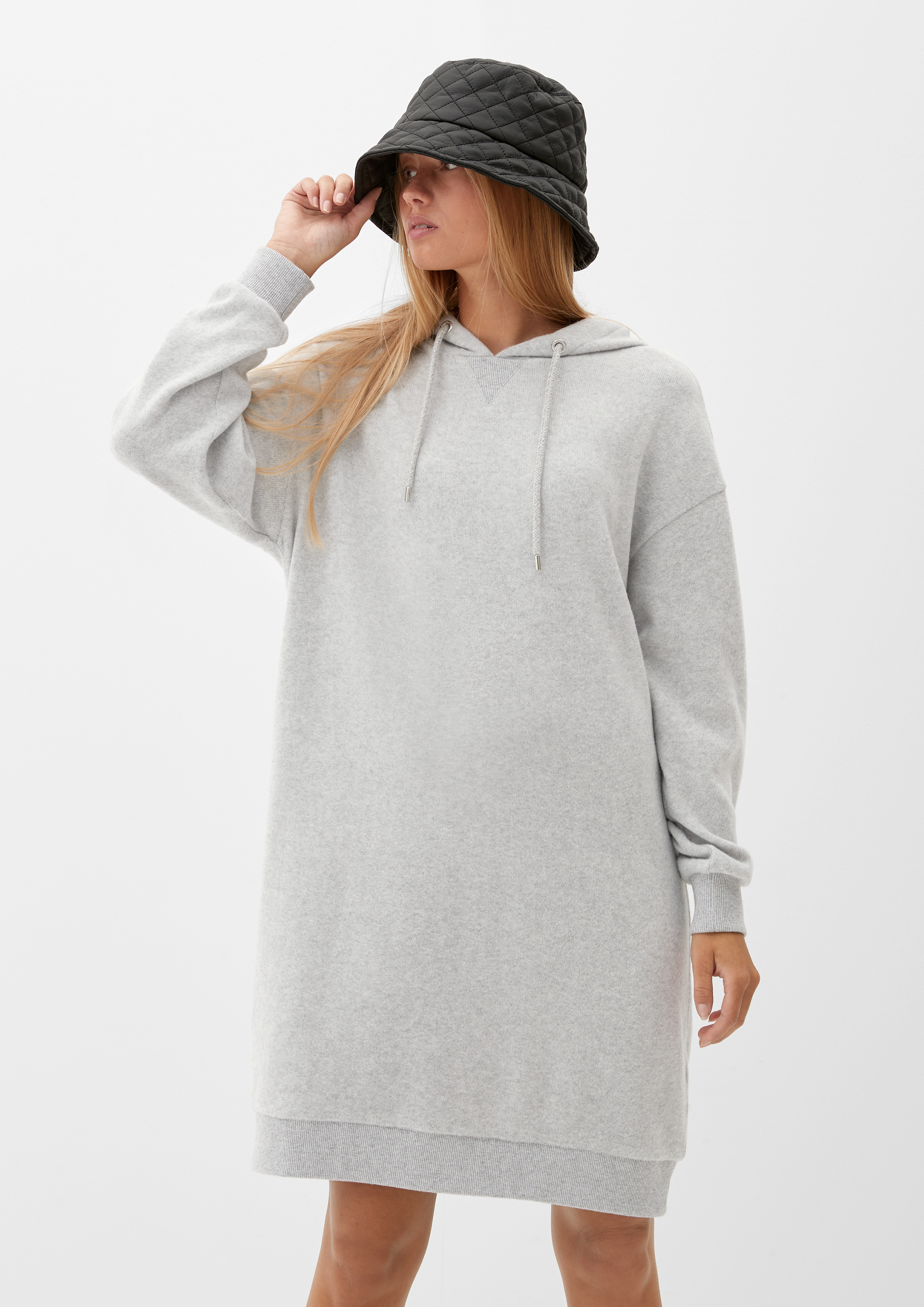 Grey hot sale hoodie dress