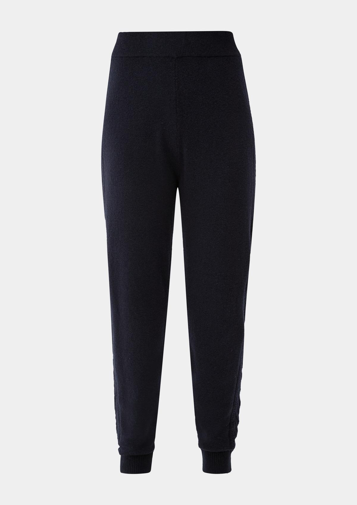 s.Oliver Regular fit: knitted trousers with a cable pattern