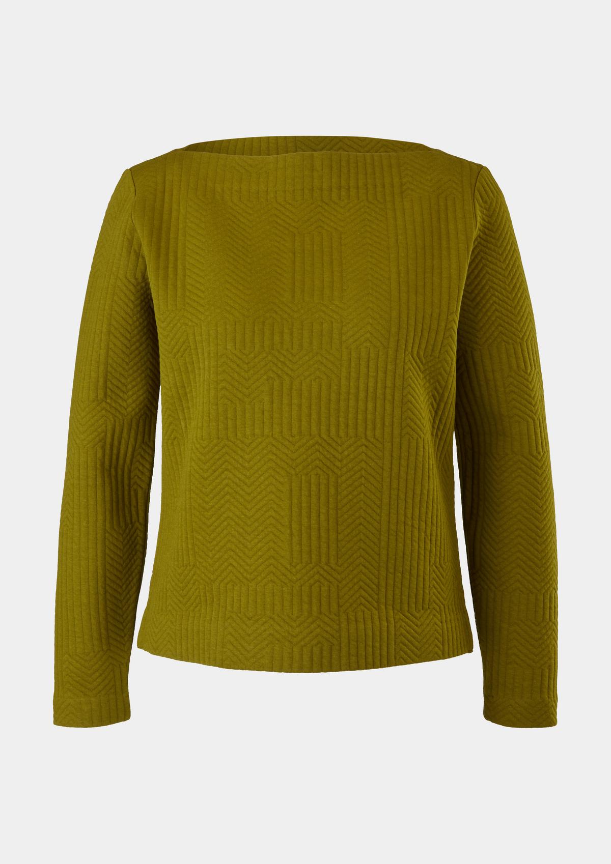 s.Oliver Sweatshirt with a herringbone pattern