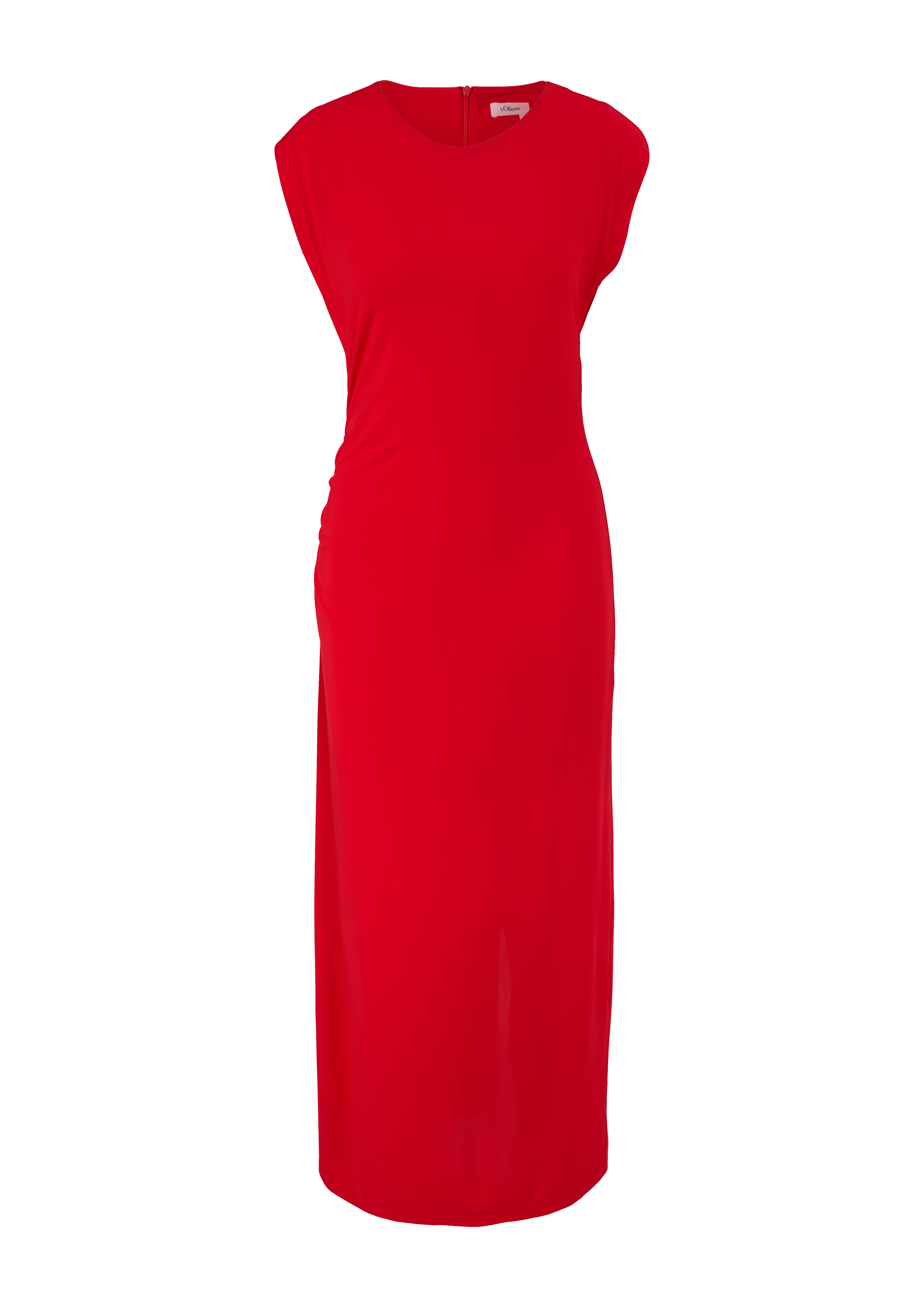 s.Oliver - Kleid mit Raffung, Damen, rot