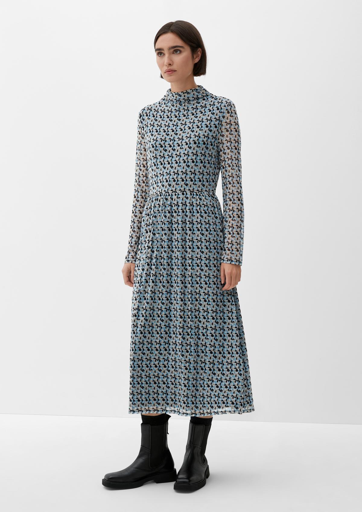 s.Oliver Mesh dress with an all-over pattern
