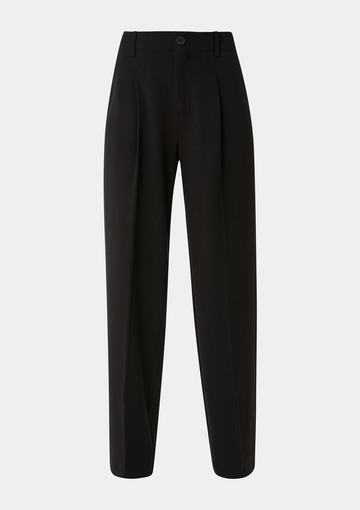 s.Oliver Loose fit: business trousers with waist pleats