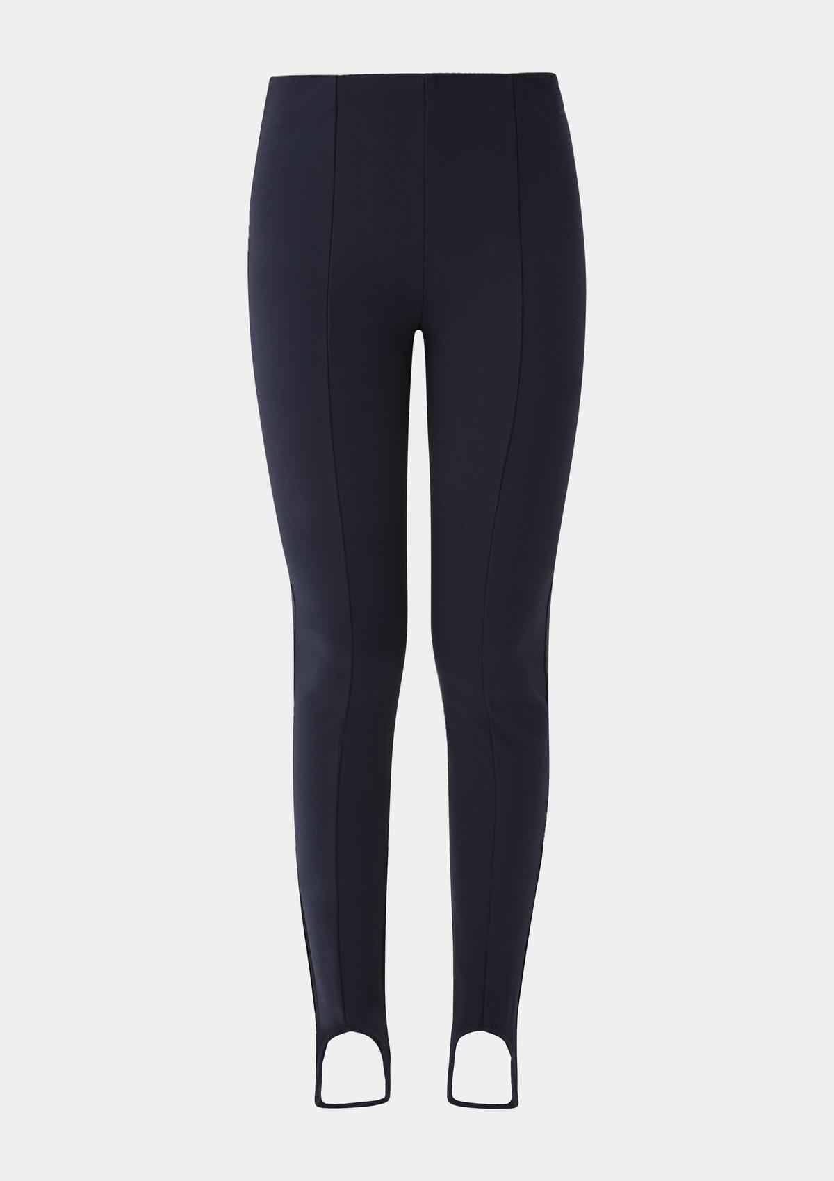 with foot - navy straps leggings fit: Skinny