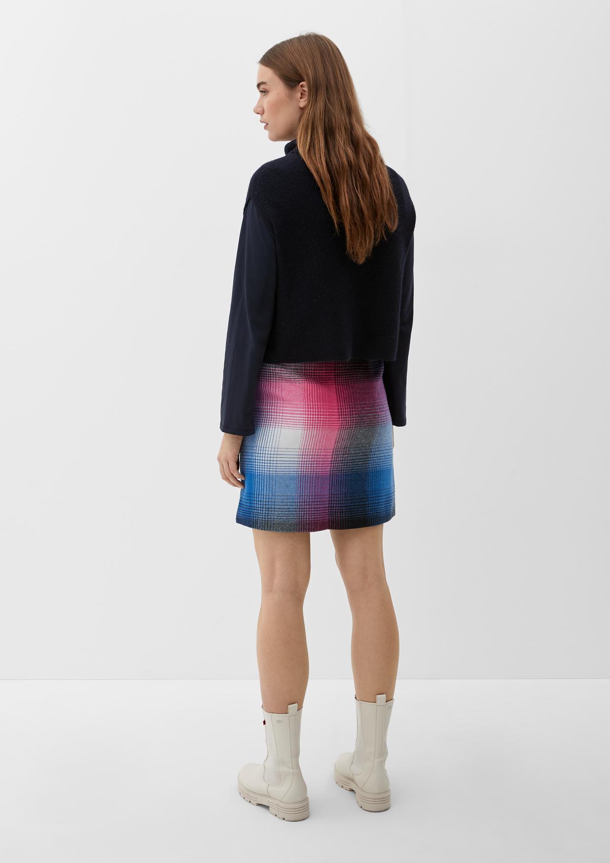 s.Oliver Skirt with a check pattern
