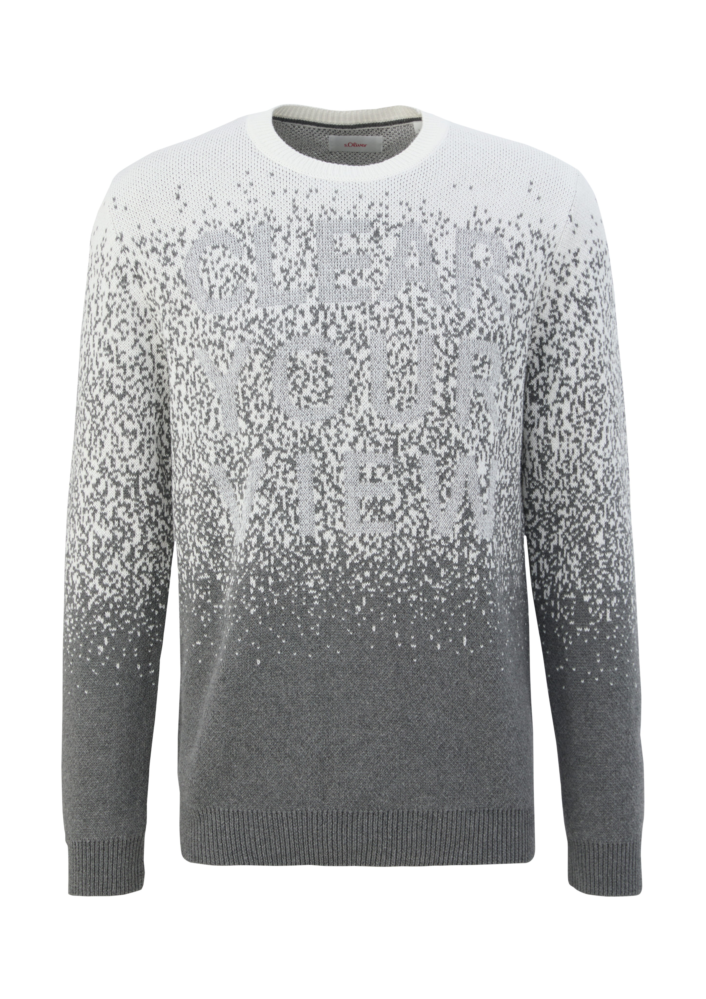 Strickpullover mit Allover-Muster - weiß | s.Oliver