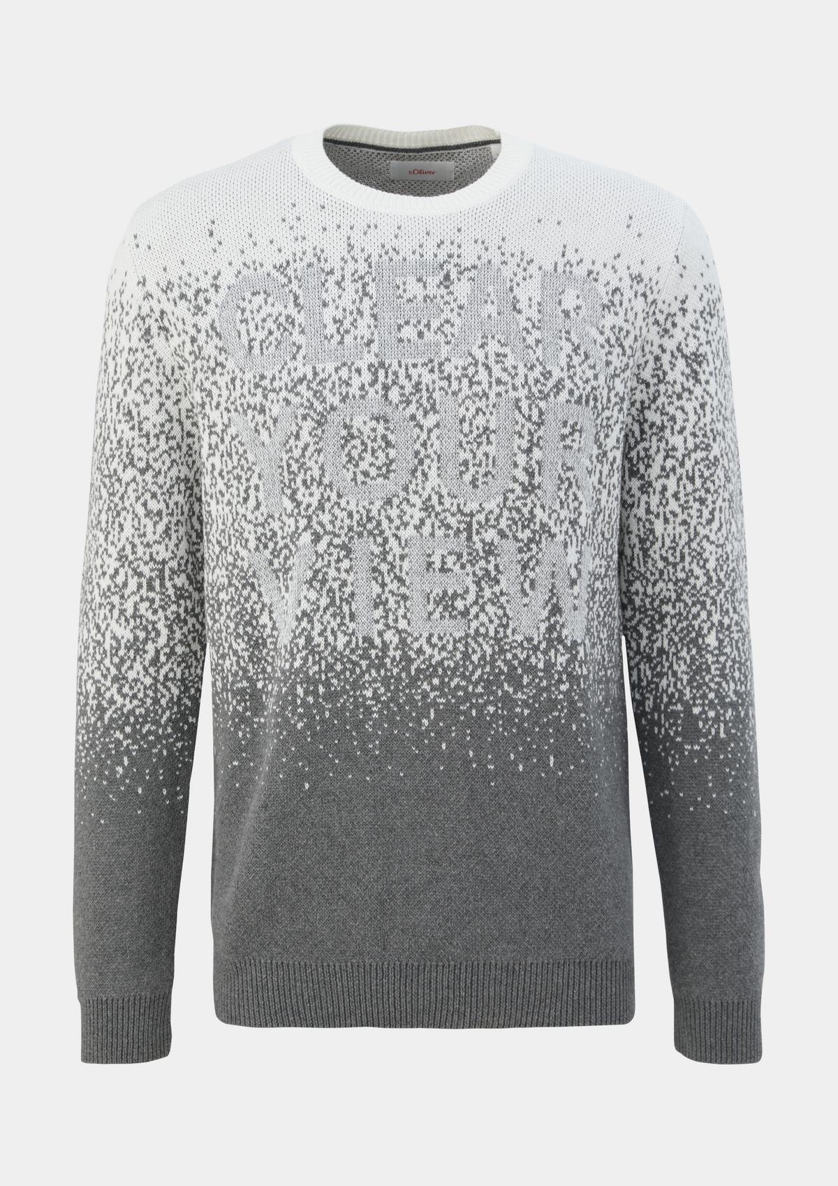 s.Oliver Knitted jumper with an all-over pattern