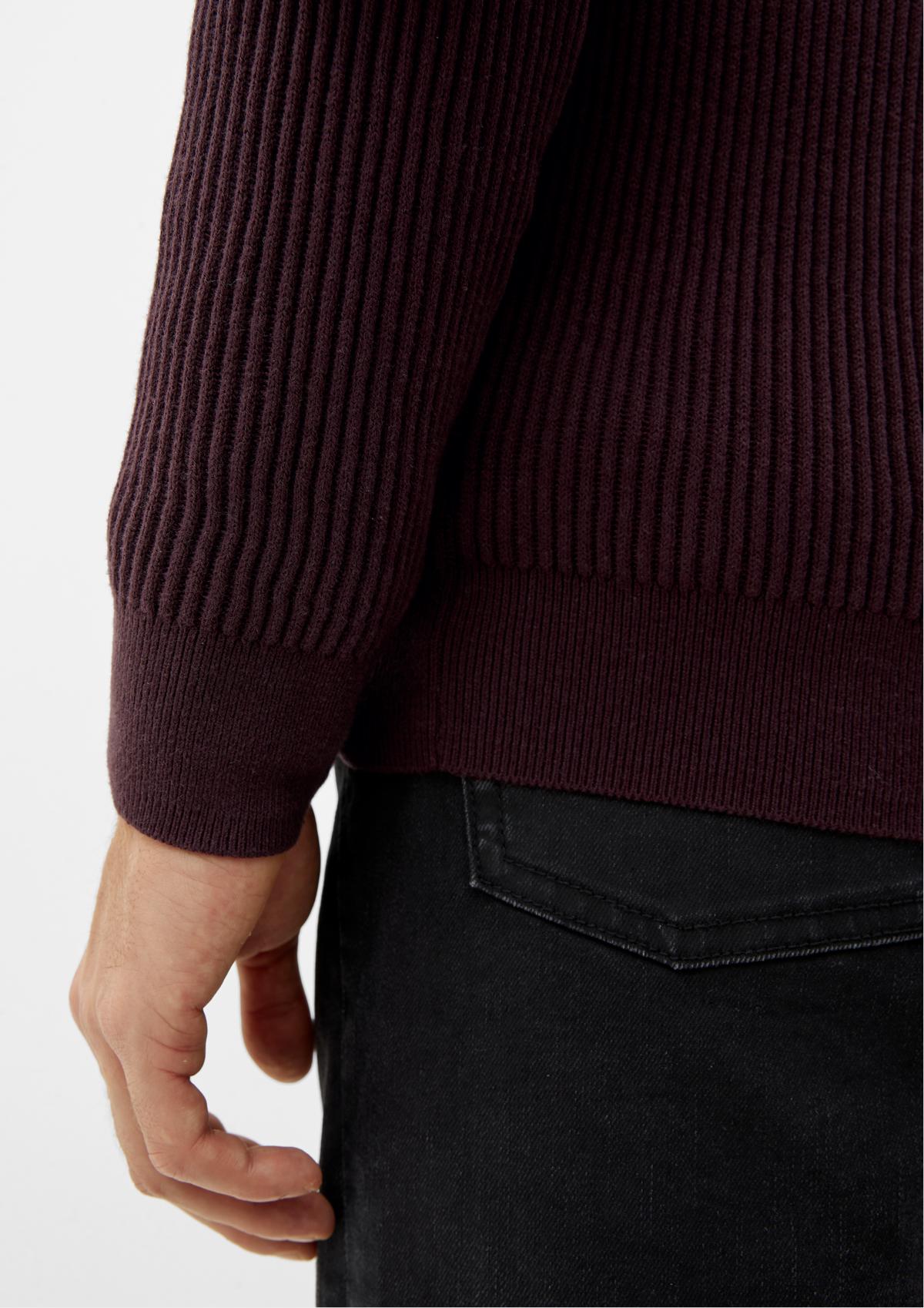 s.Oliver Pletený pulovr s žebrovou strukturou