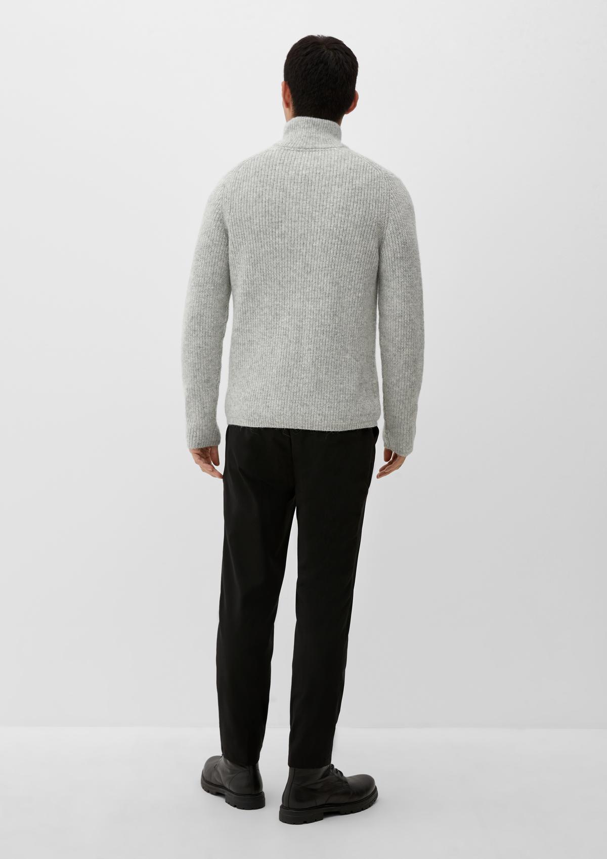 s.Oliver Knitted jumper with a zip